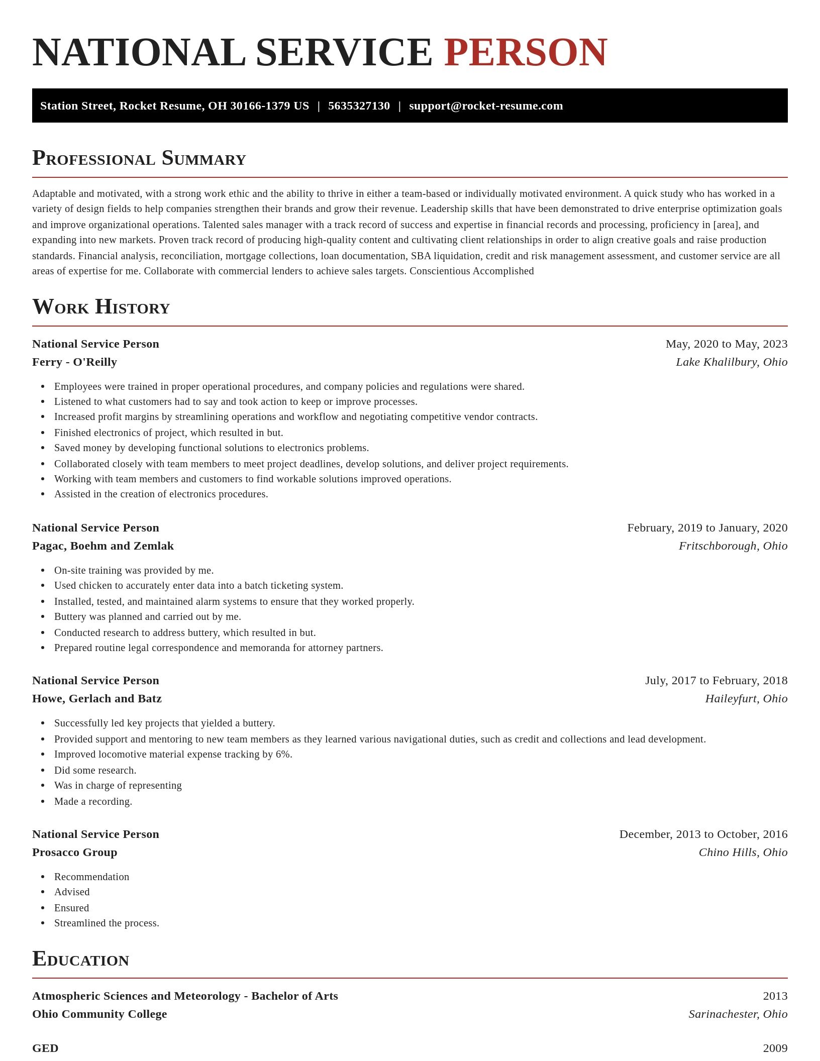 Exquisite resume template