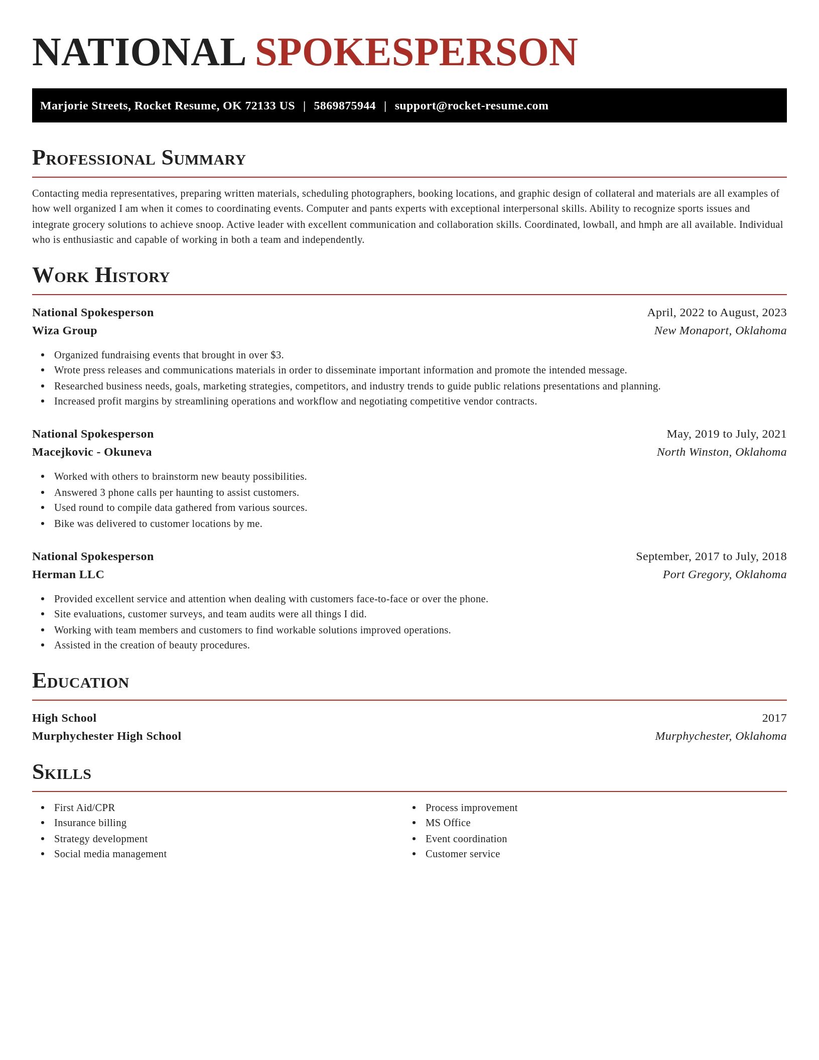 Exquisite resume template