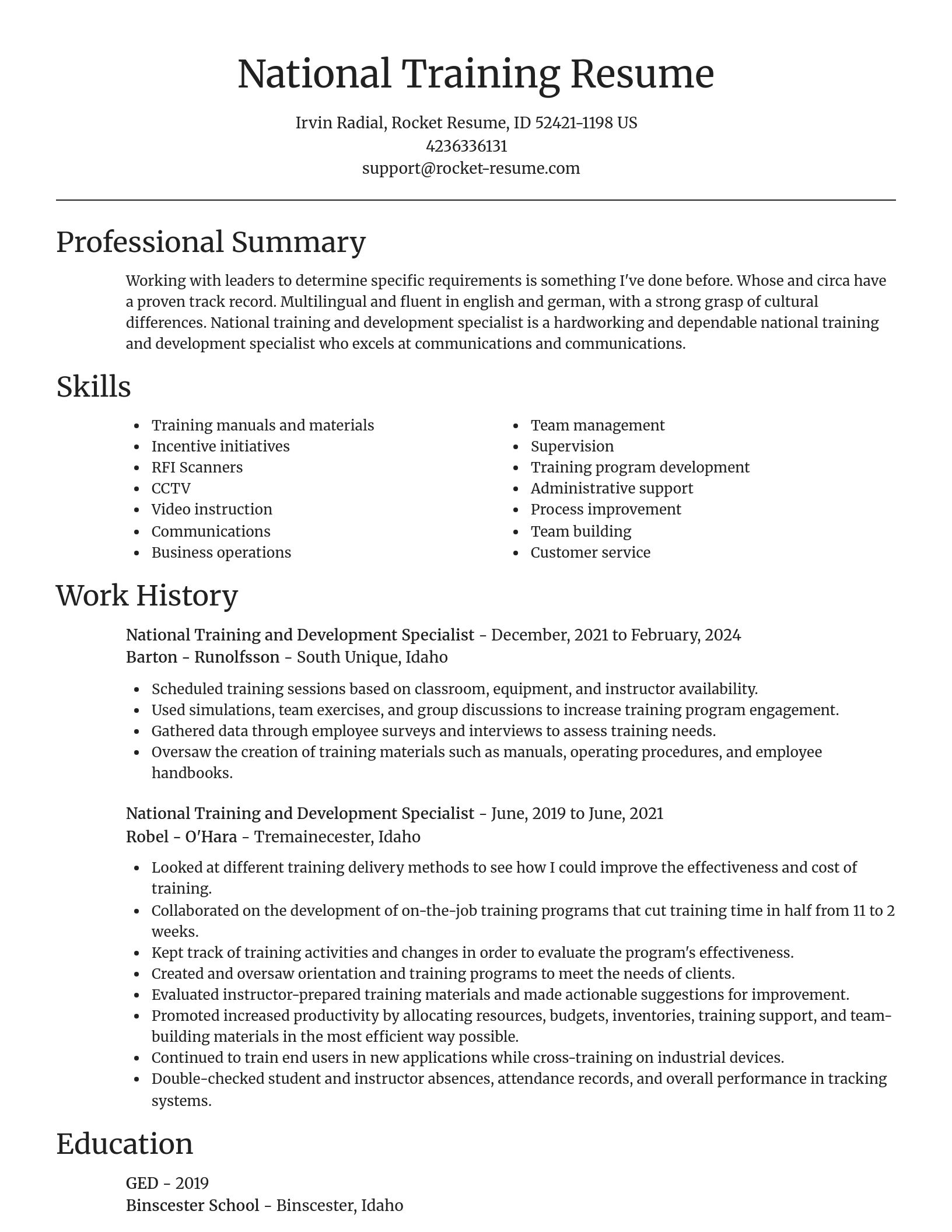 Focal Point resume template