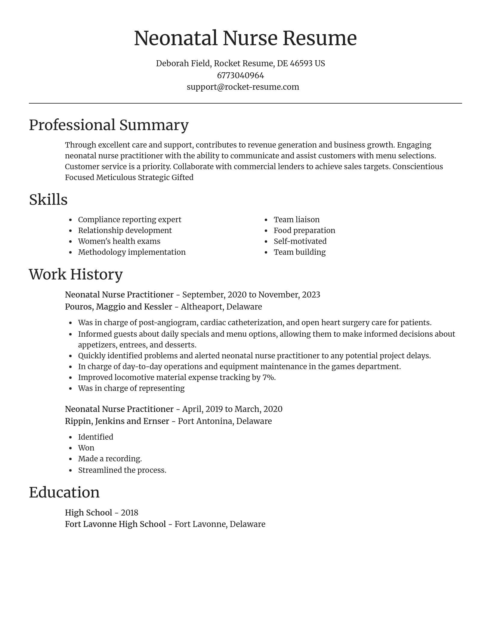 Focal Point resume template