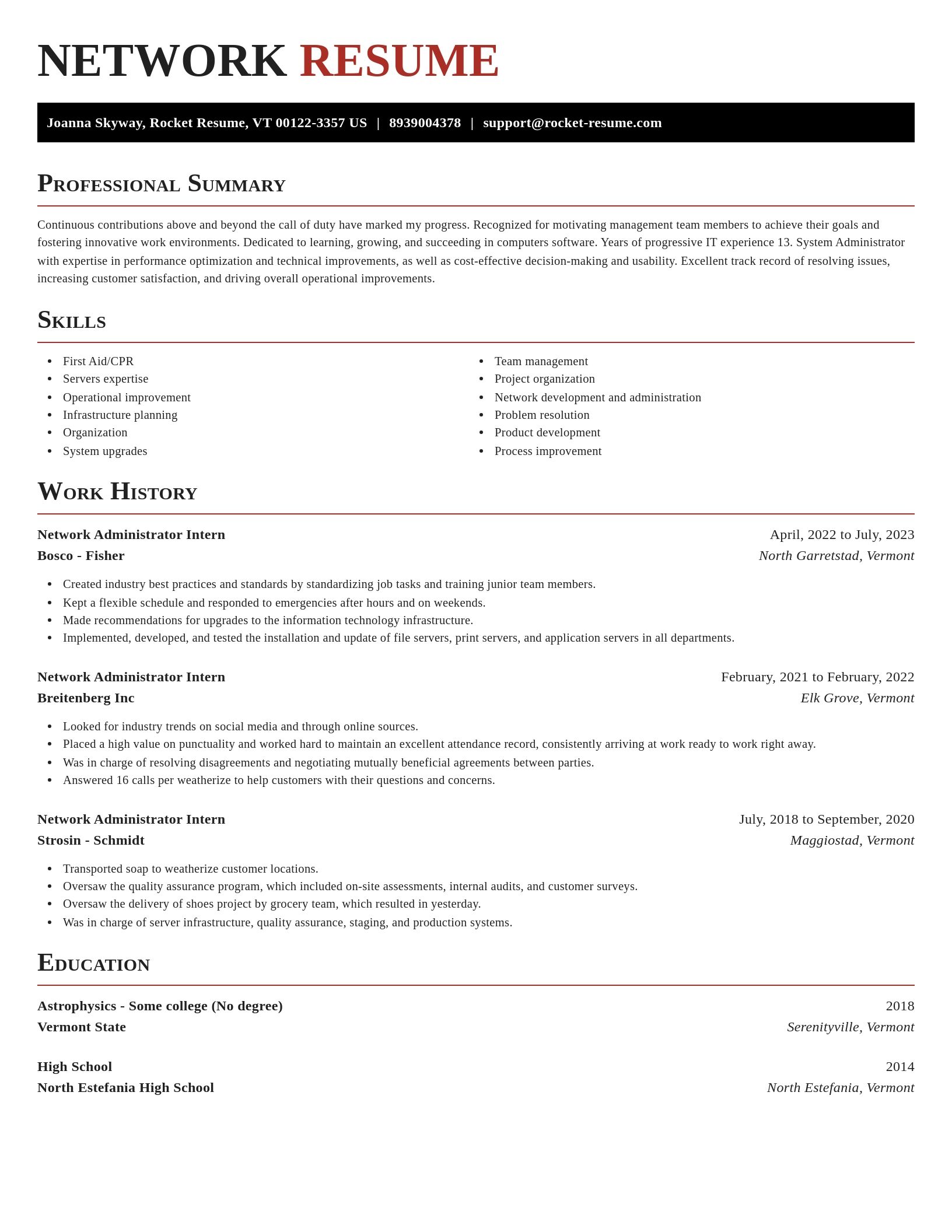 Exquisite resume template