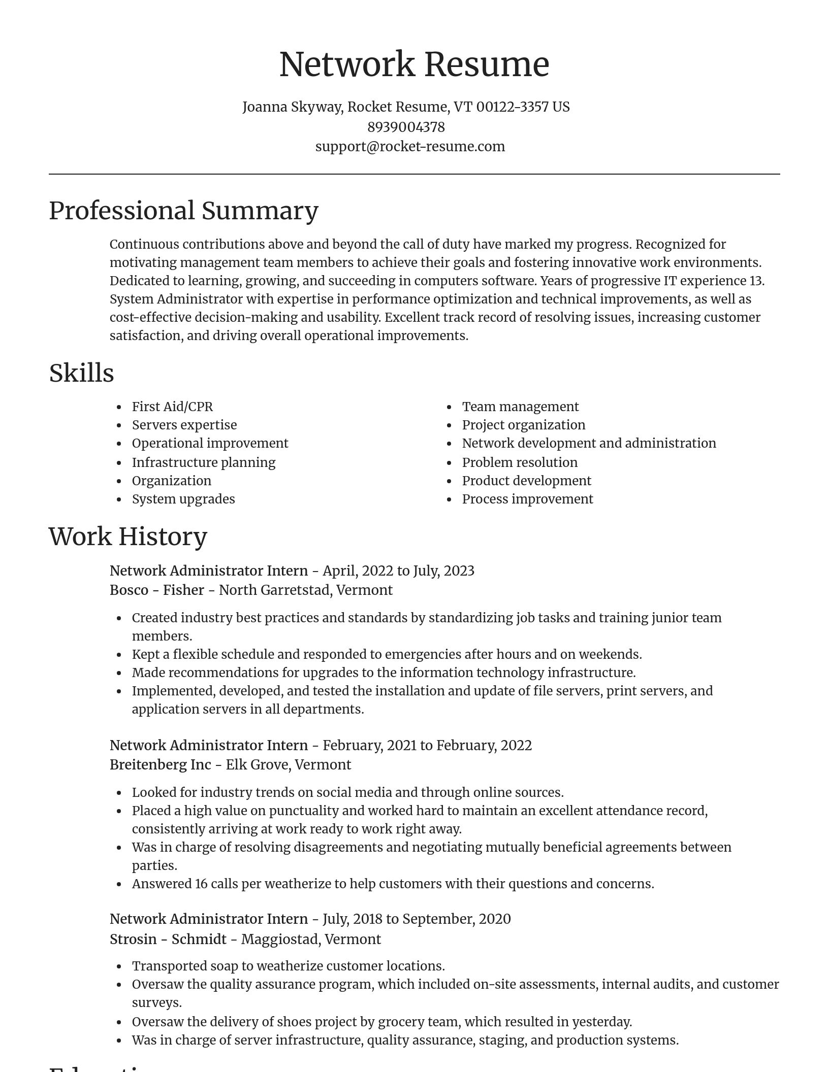 Focal Point resume template