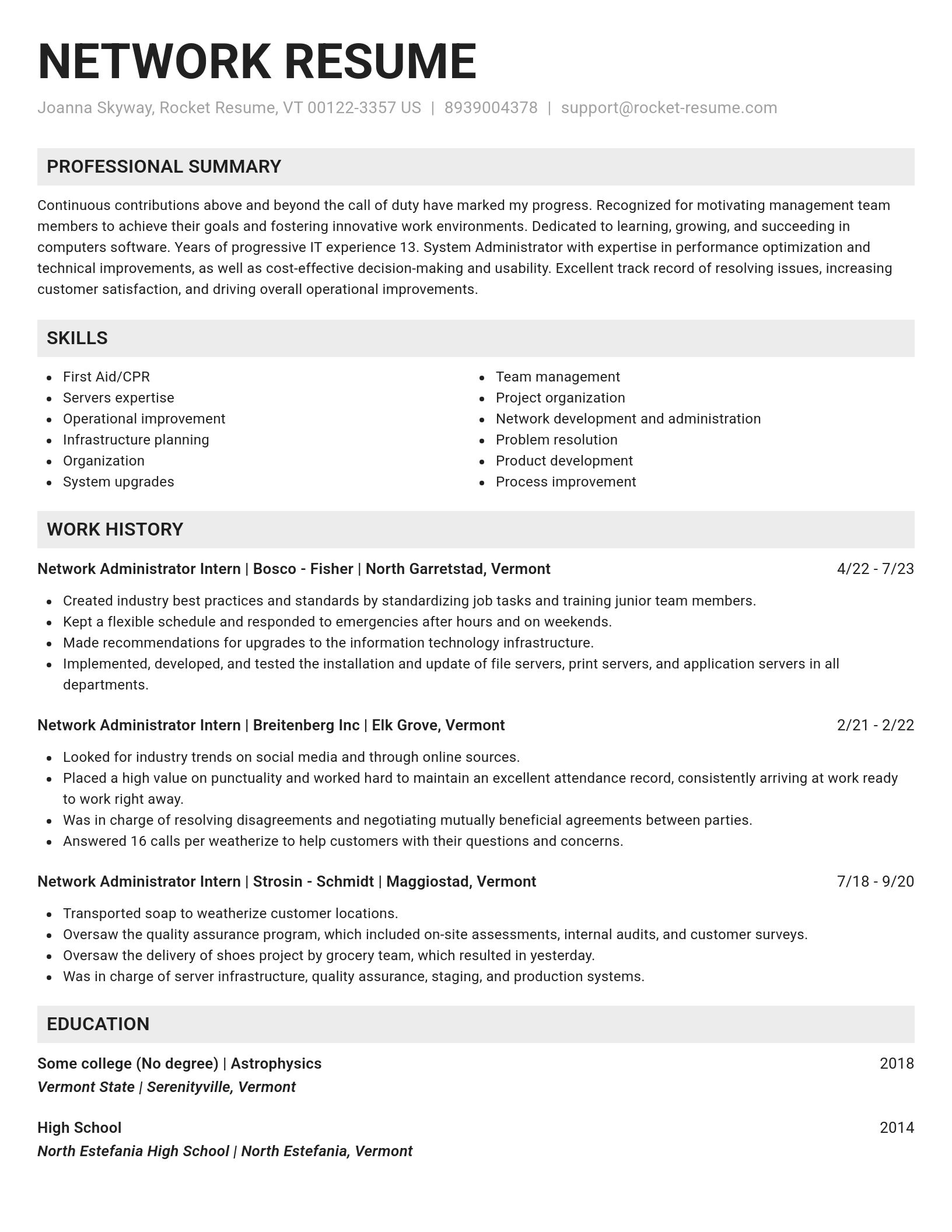 Genius resume template