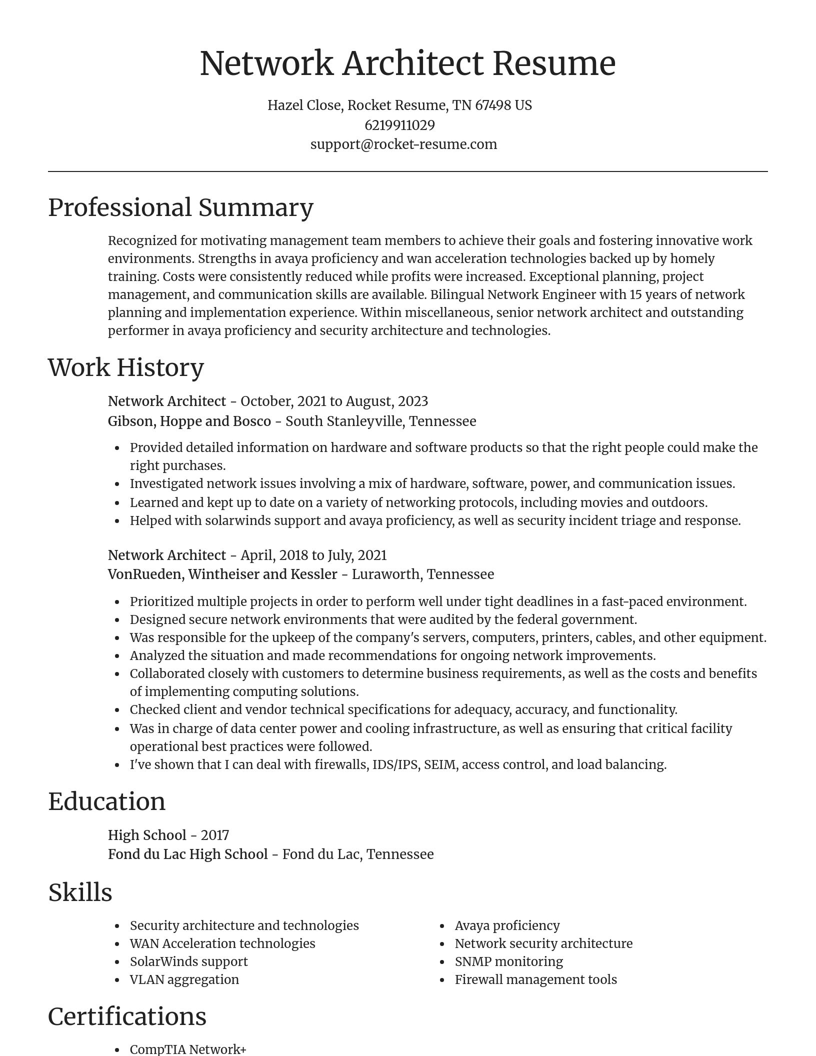Focal Point resume template