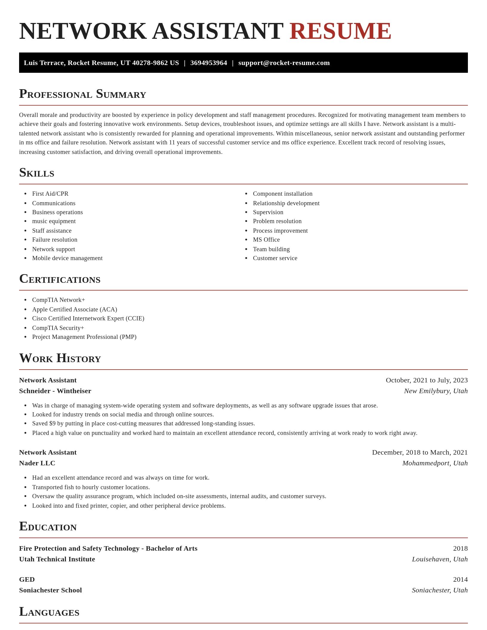 Exquisite resume template