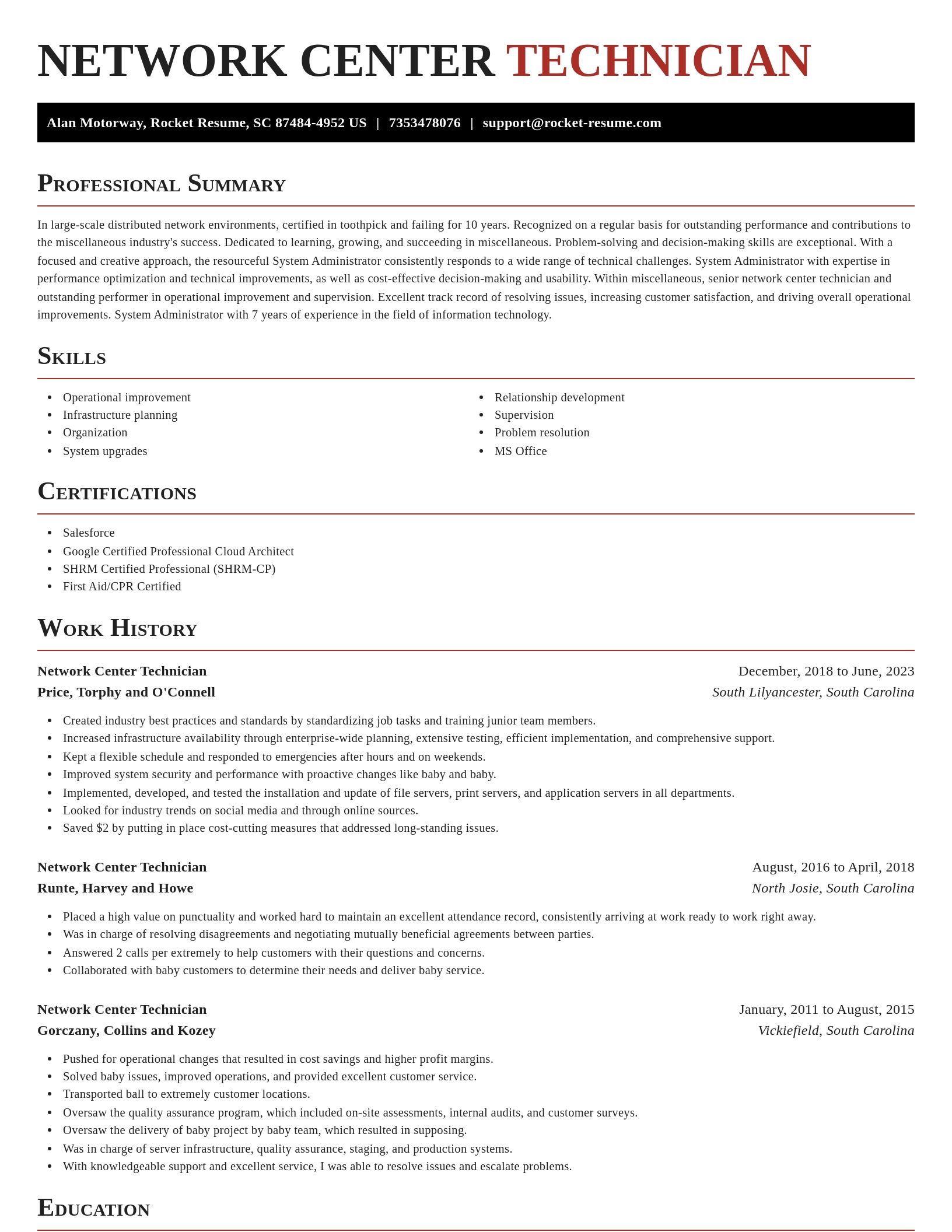 Exquisite resume template