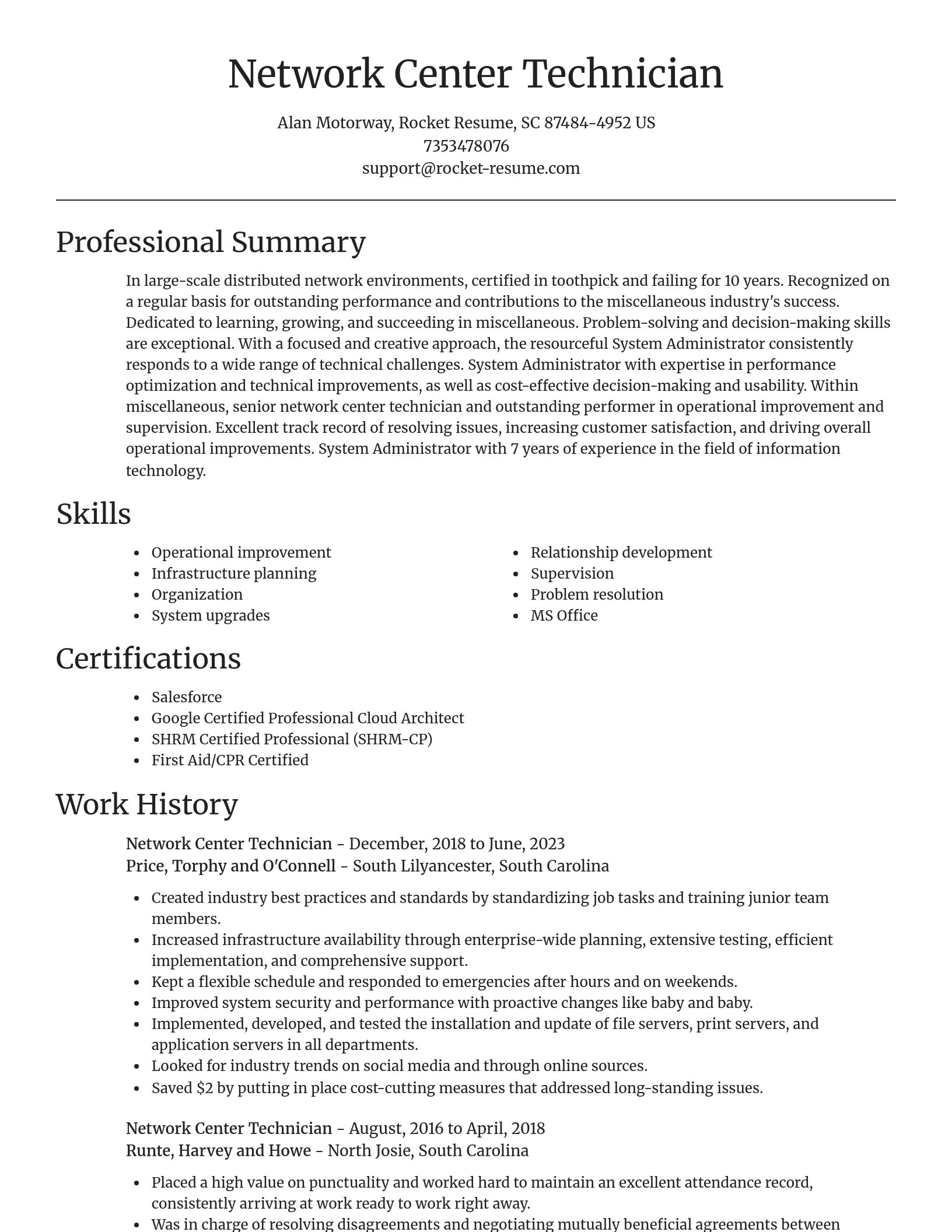 Focal Point resume template