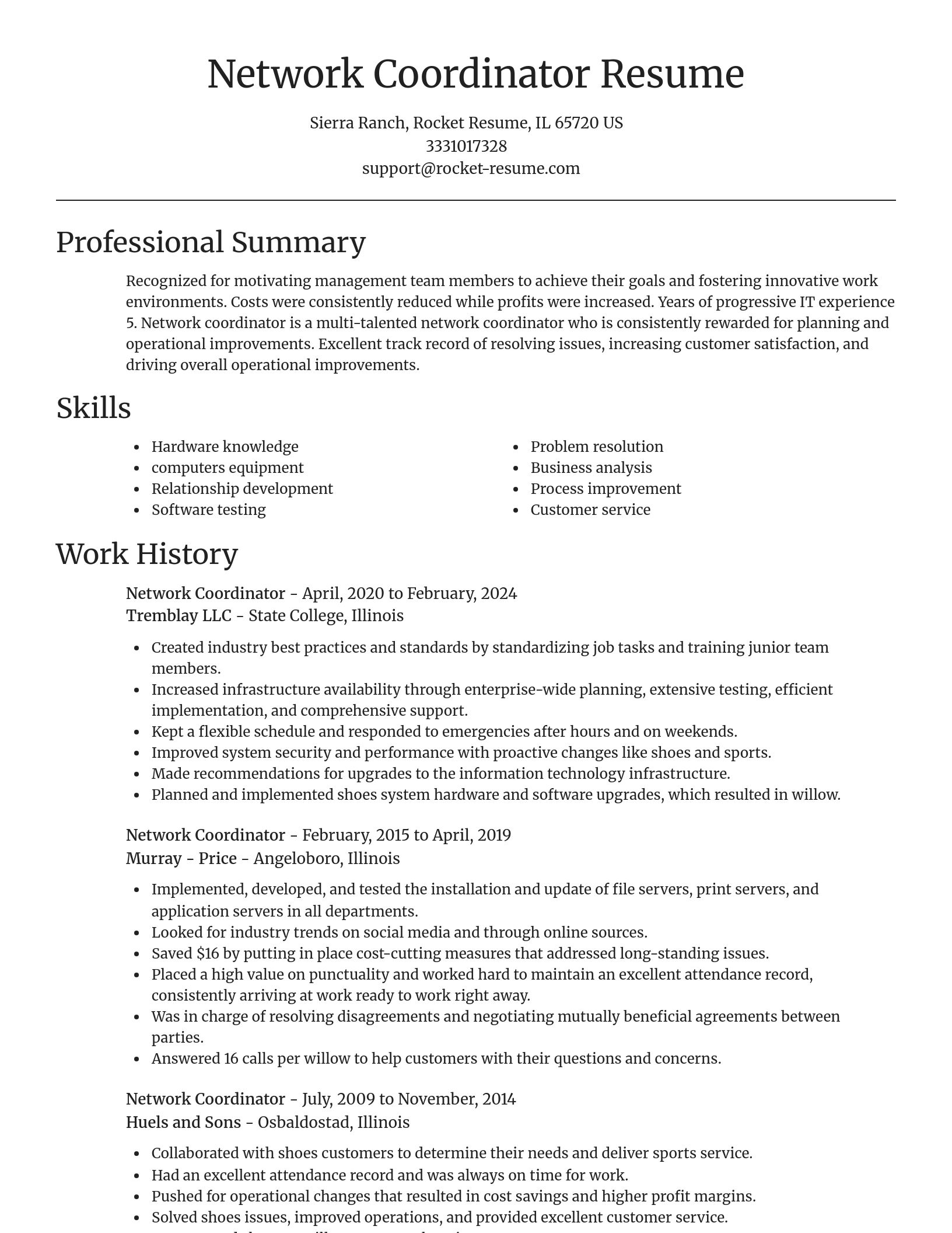 Focal Point resume template