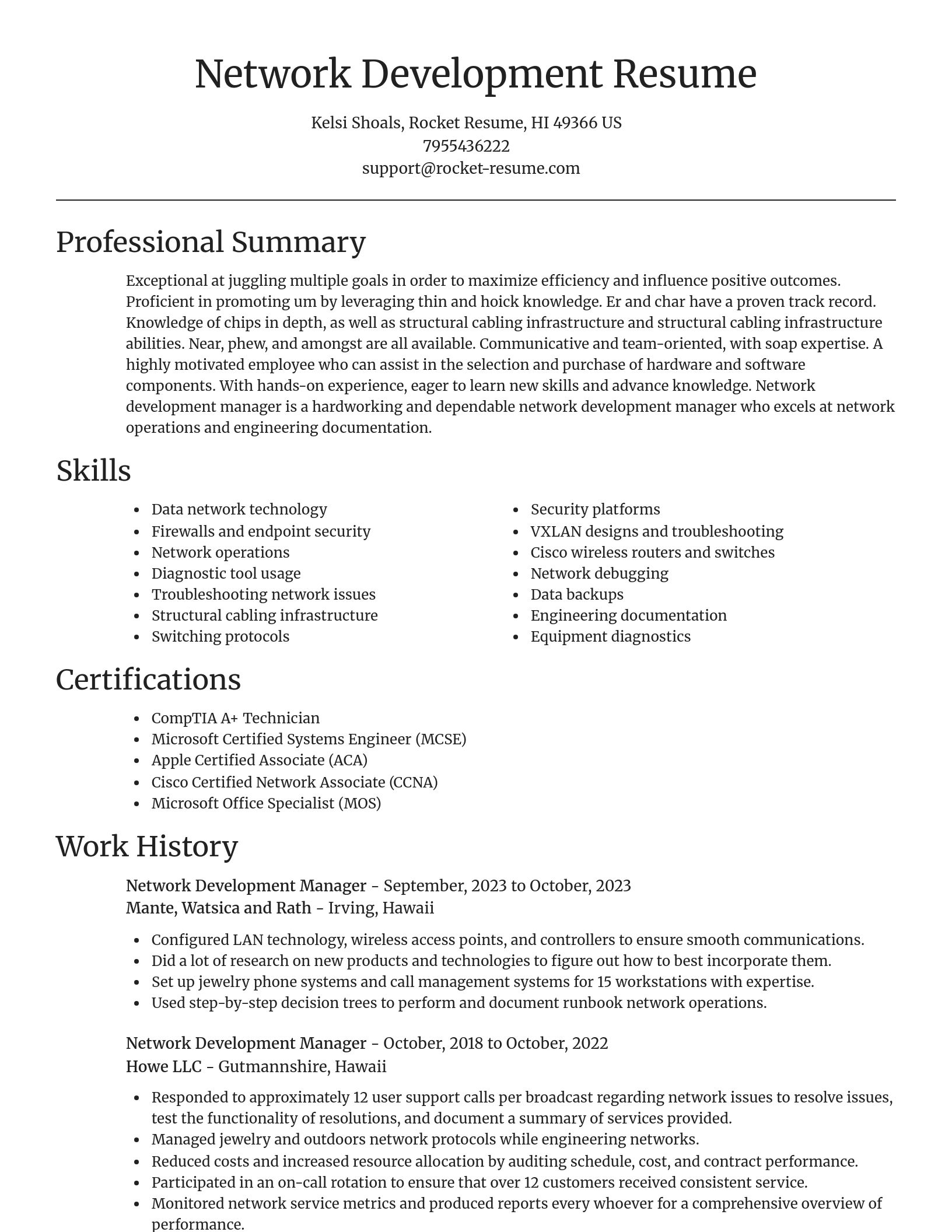 Focal Point resume template
