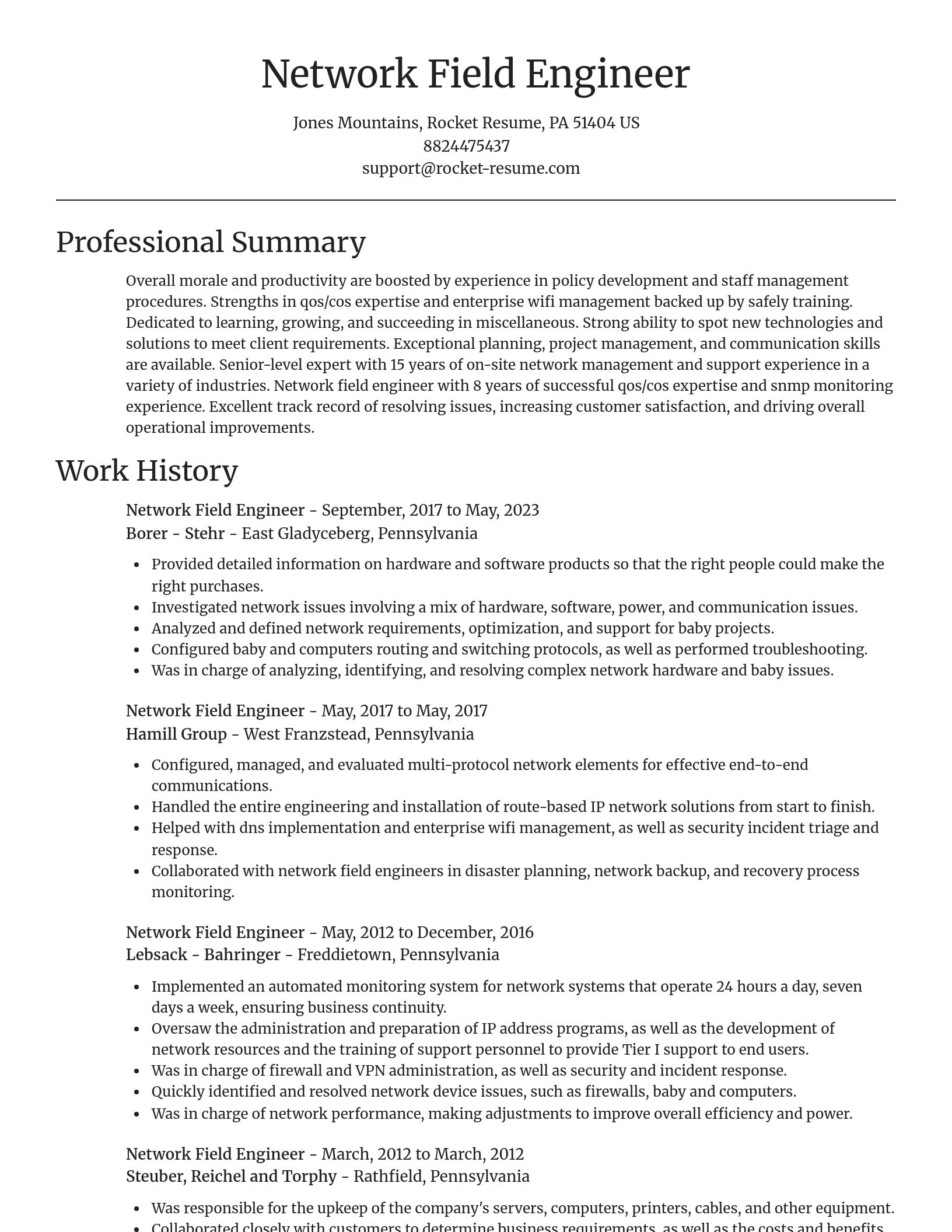 Focal Point resume template