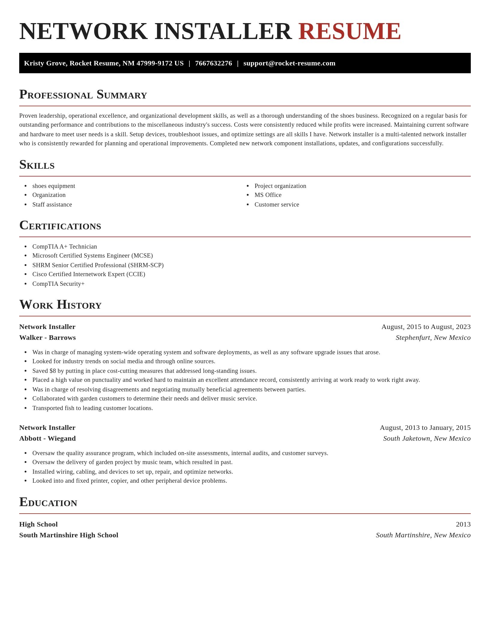 Exquisite resume template