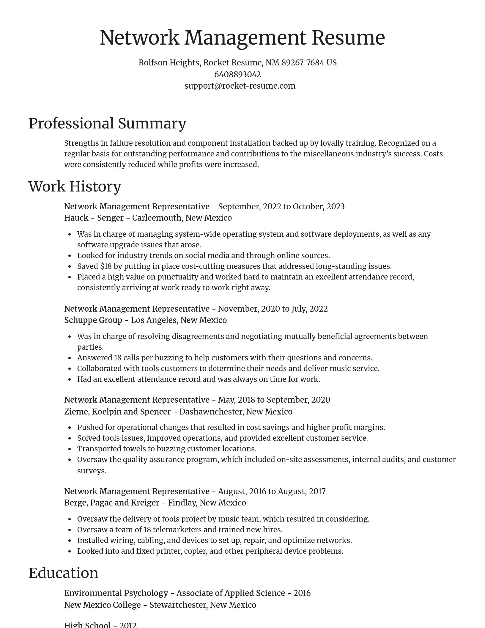 Focal Point resume template
