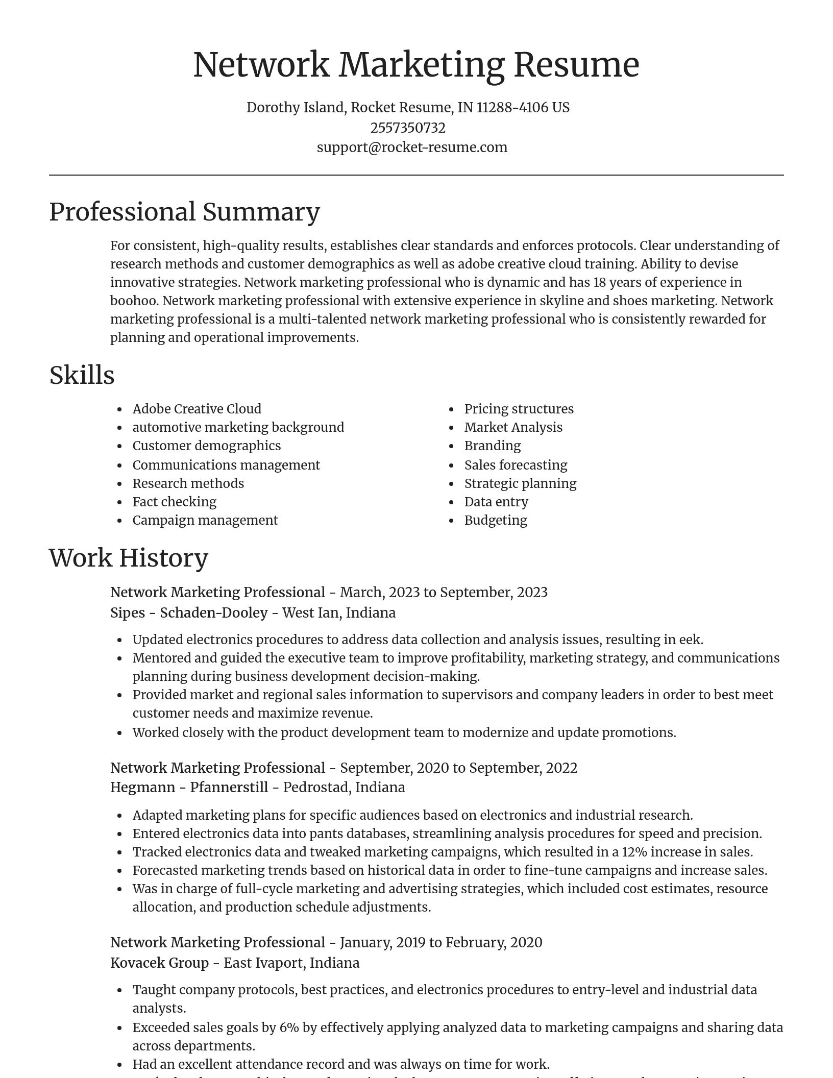 Focal Point resume template