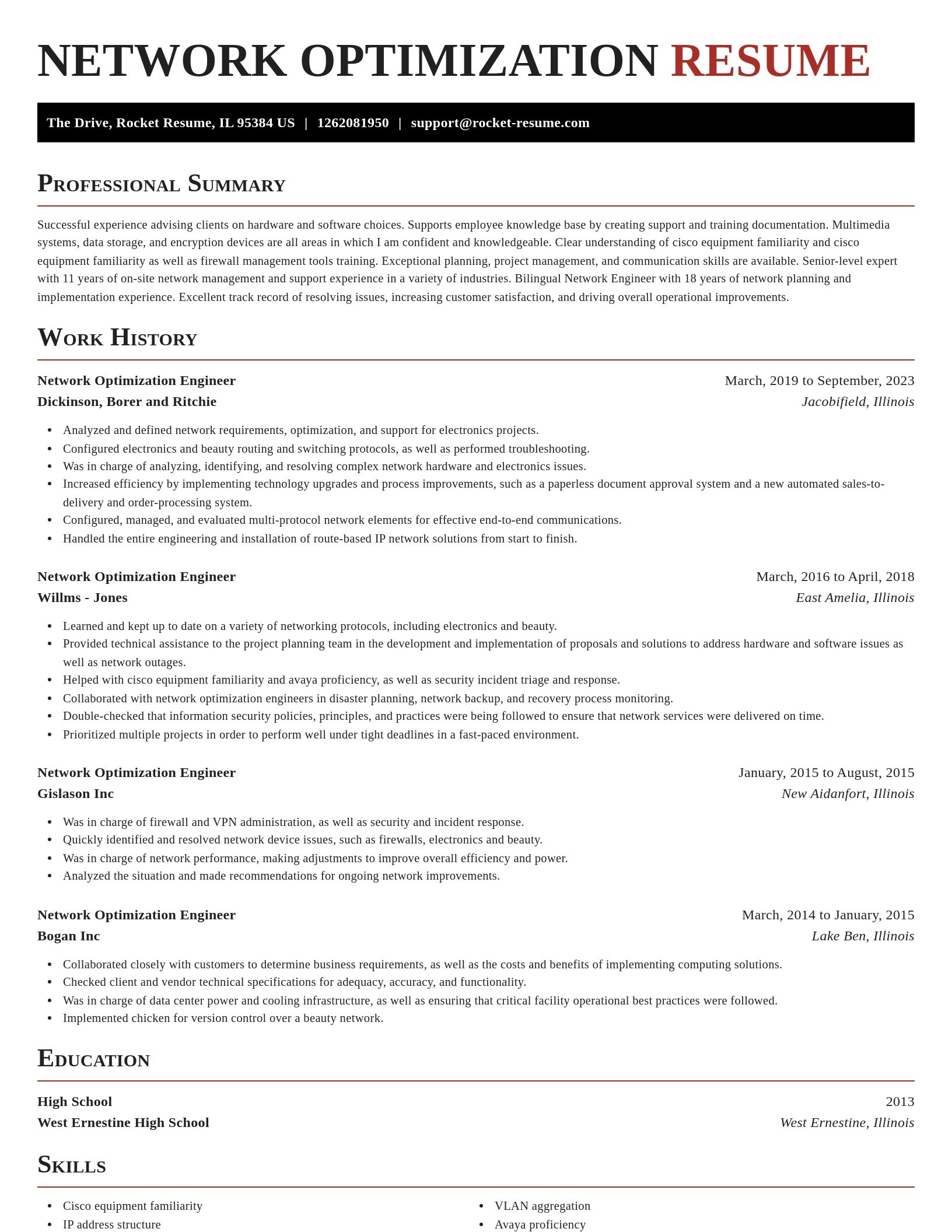 Exquisite resume template