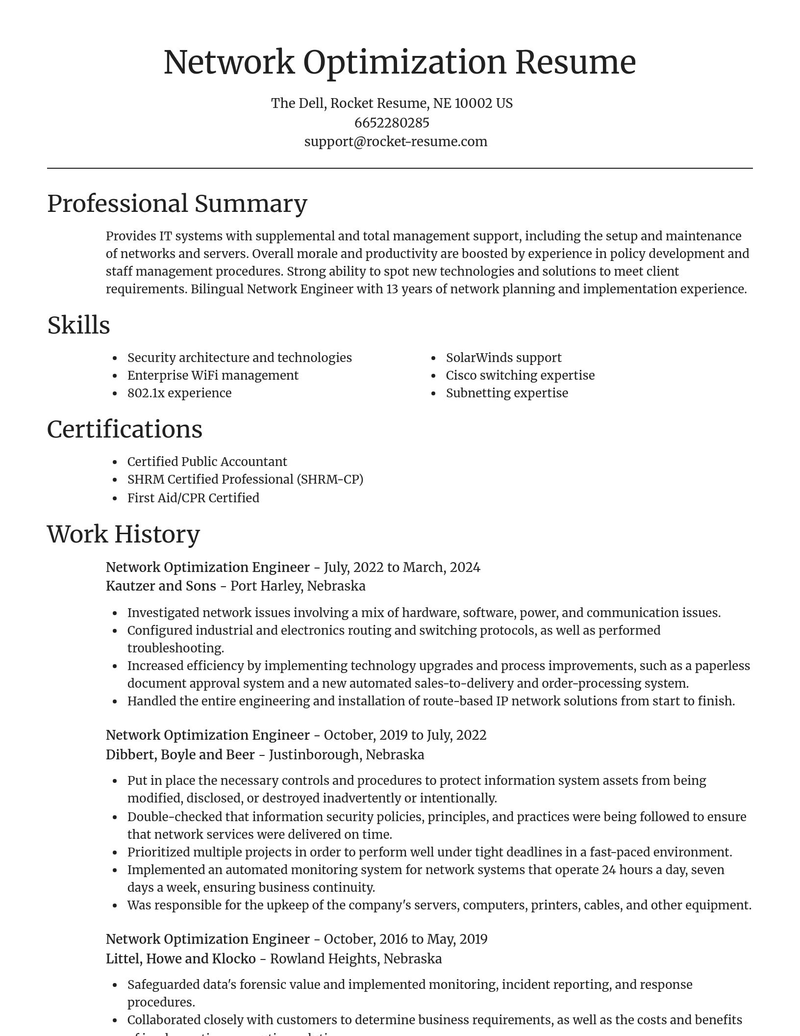 Focal Point resume template