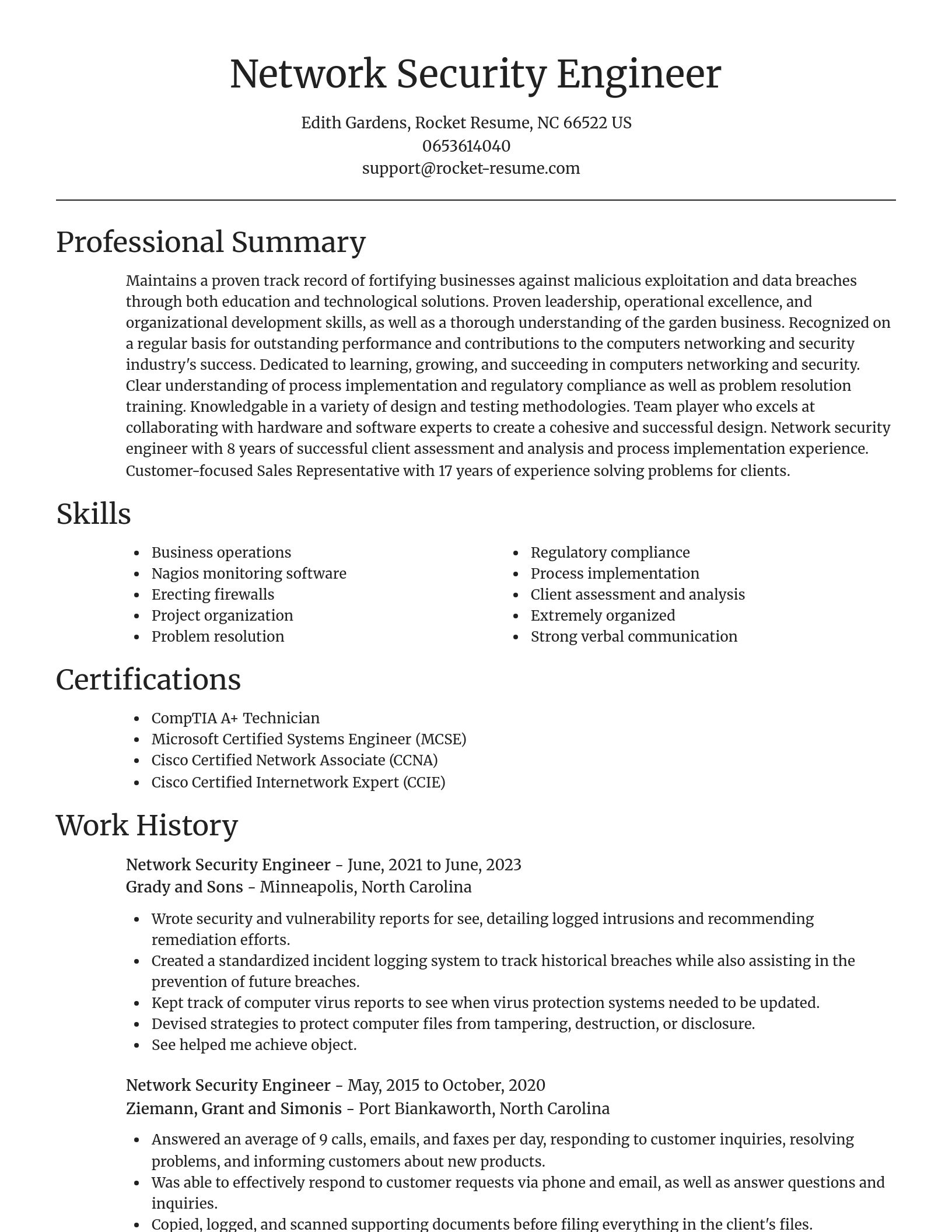 Focal Point resume template