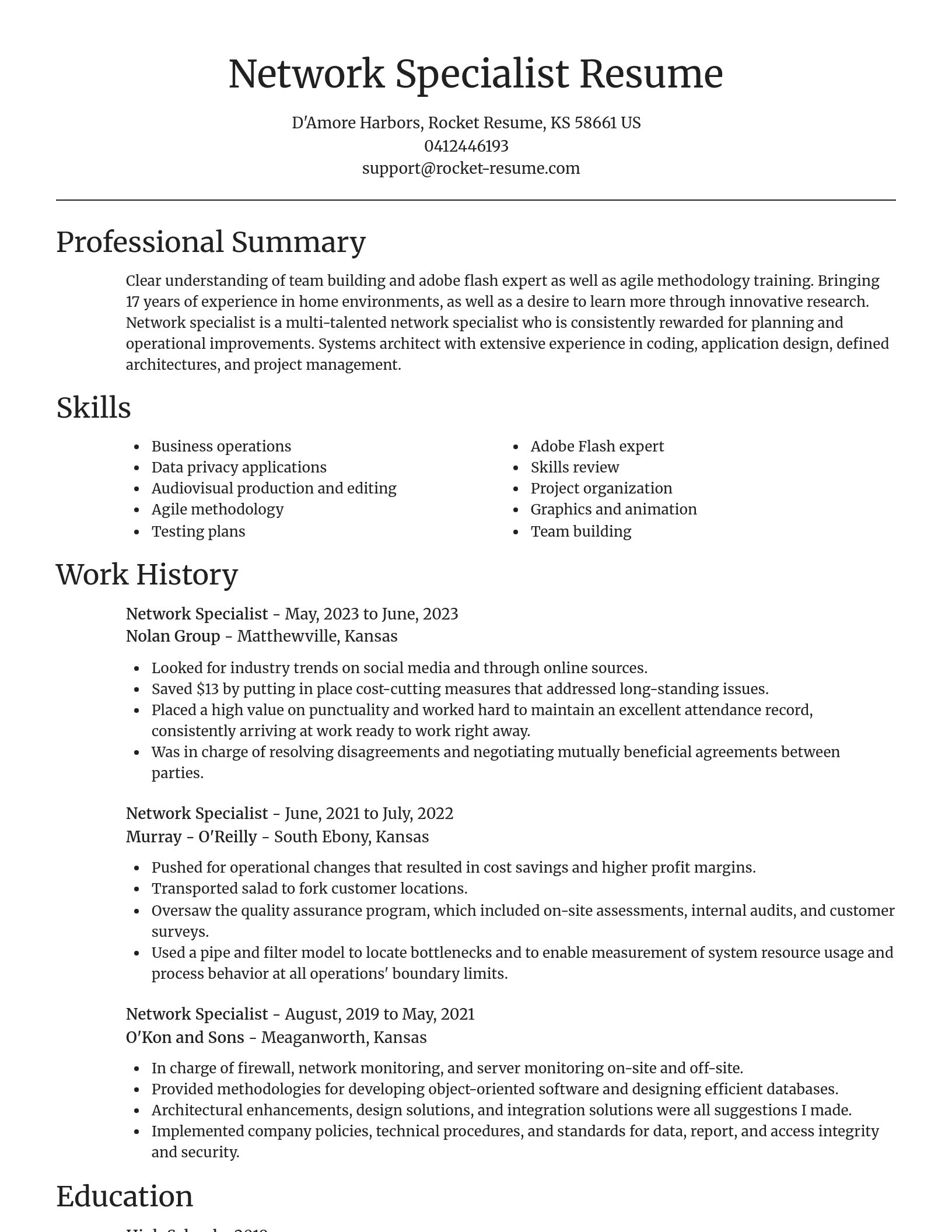 Focal Point resume template