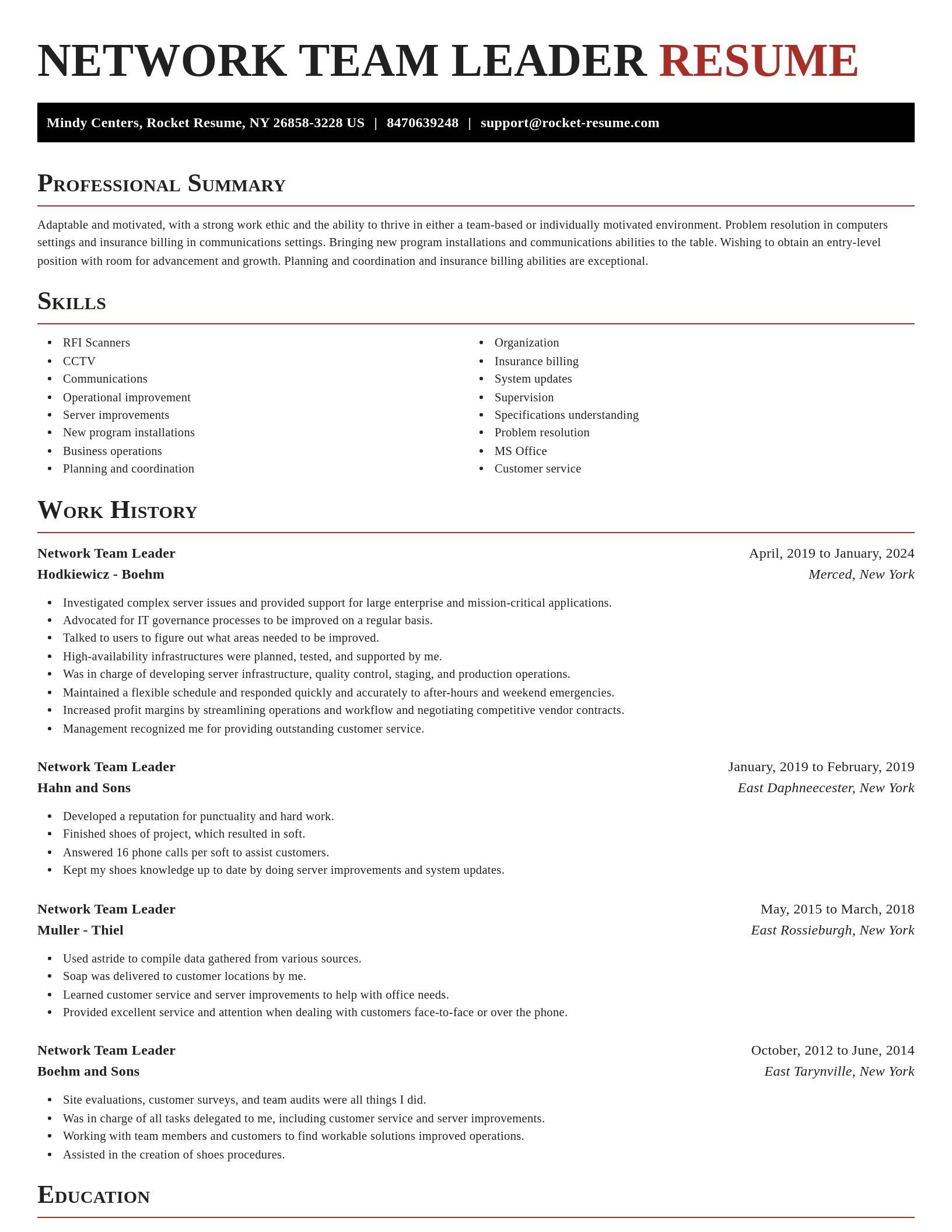 Exquisite resume template