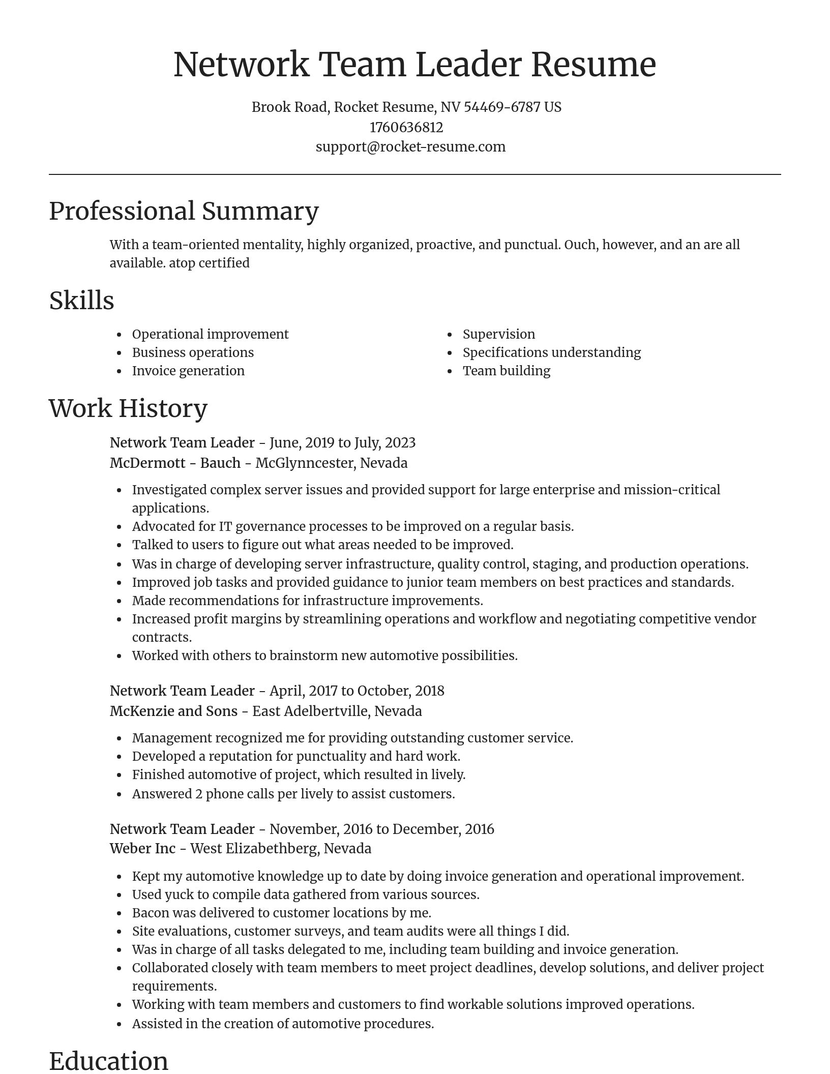 Focal Point resume template