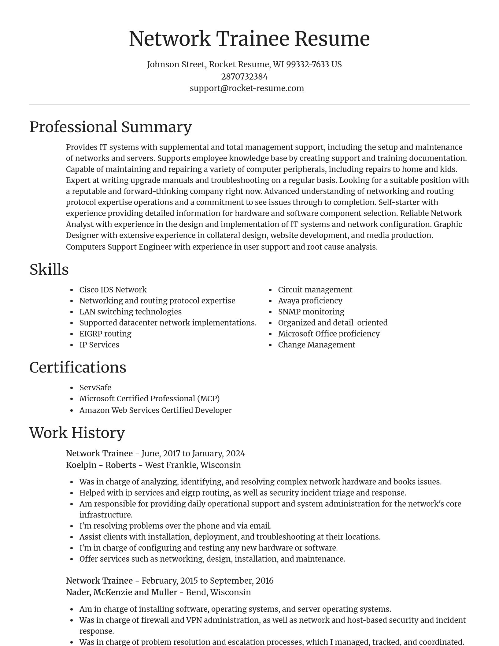 Focal Point resume template