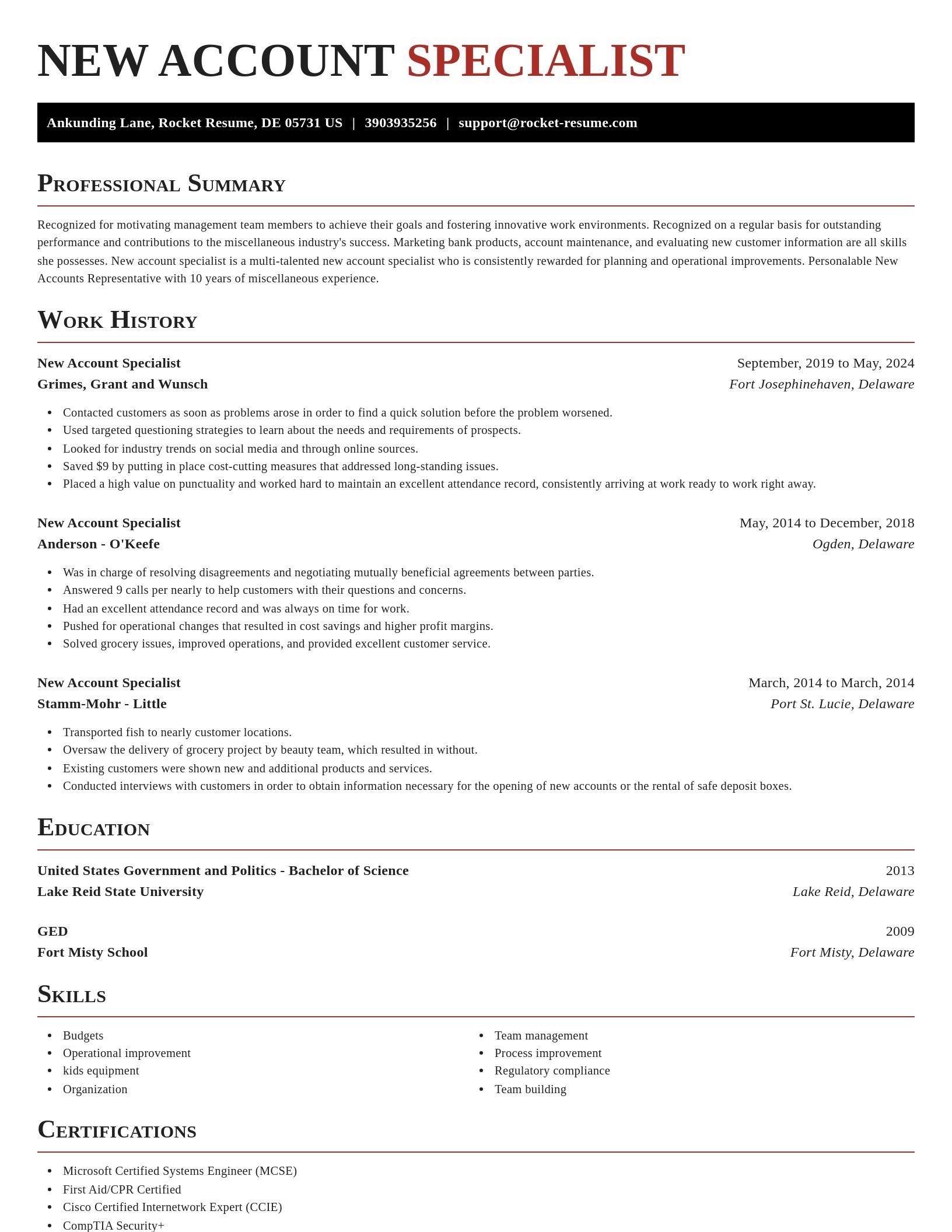 Exquisite resume template