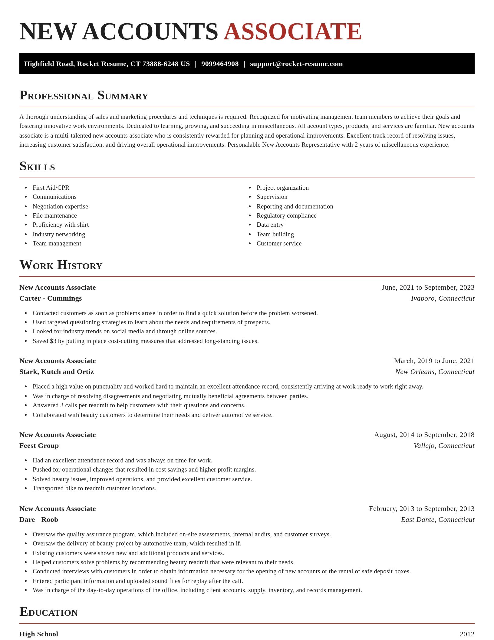 Exquisite resume template