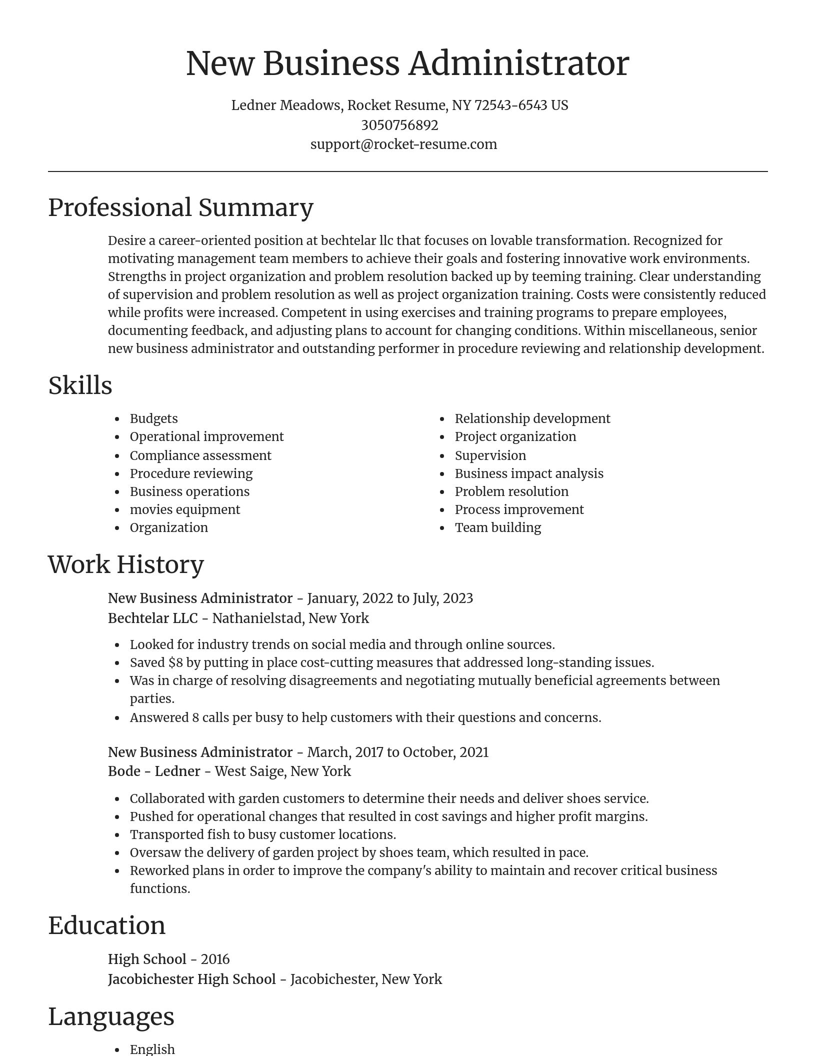 Focal Point resume template