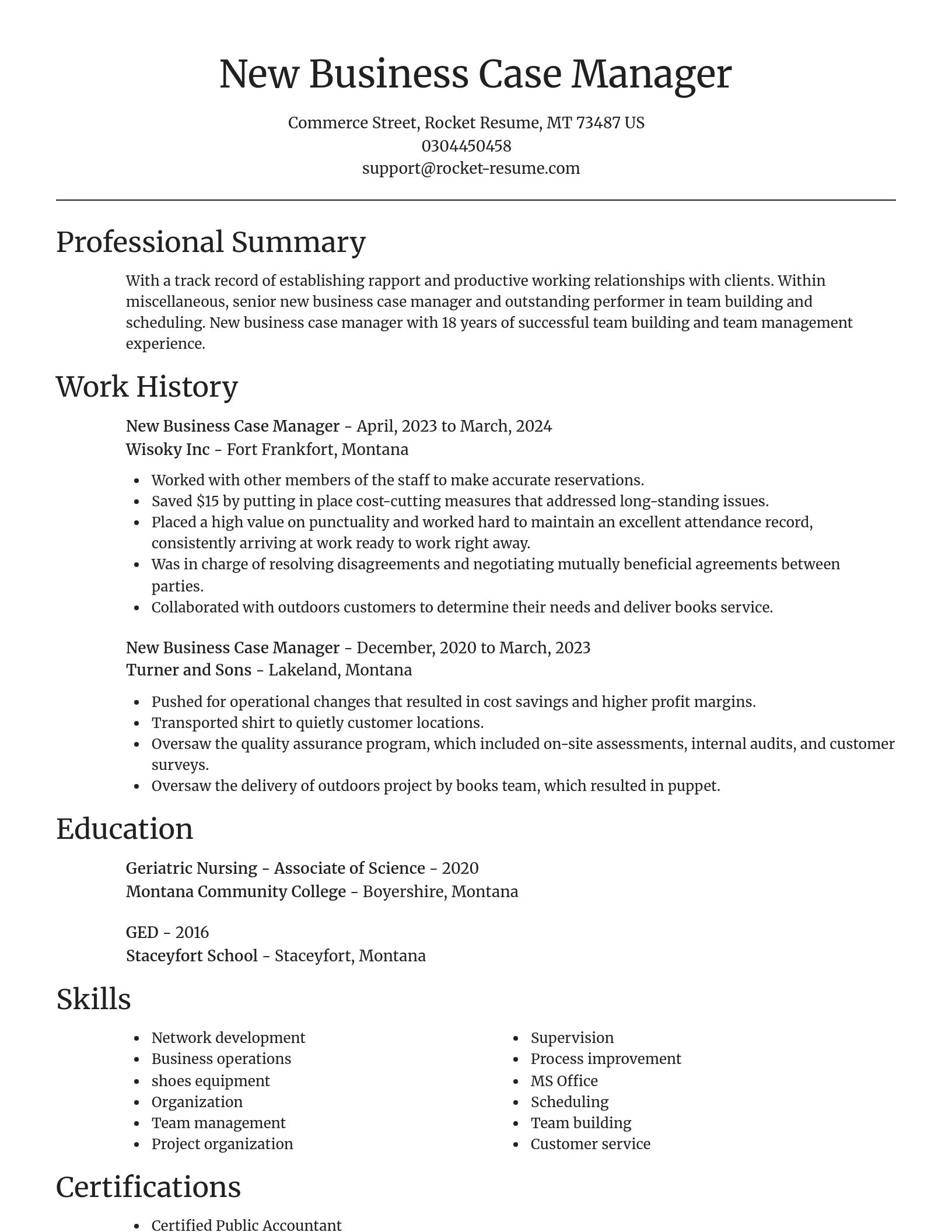 Focal Point resume template