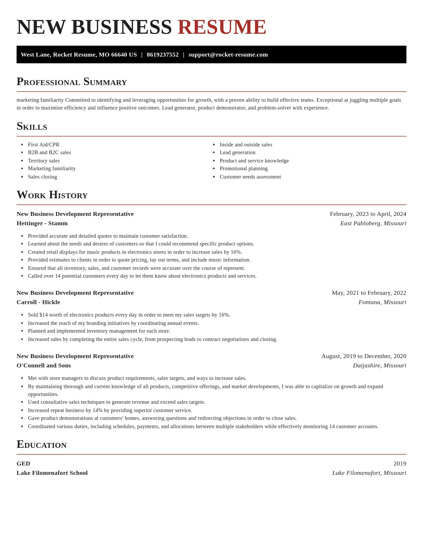 Exquisite resume template