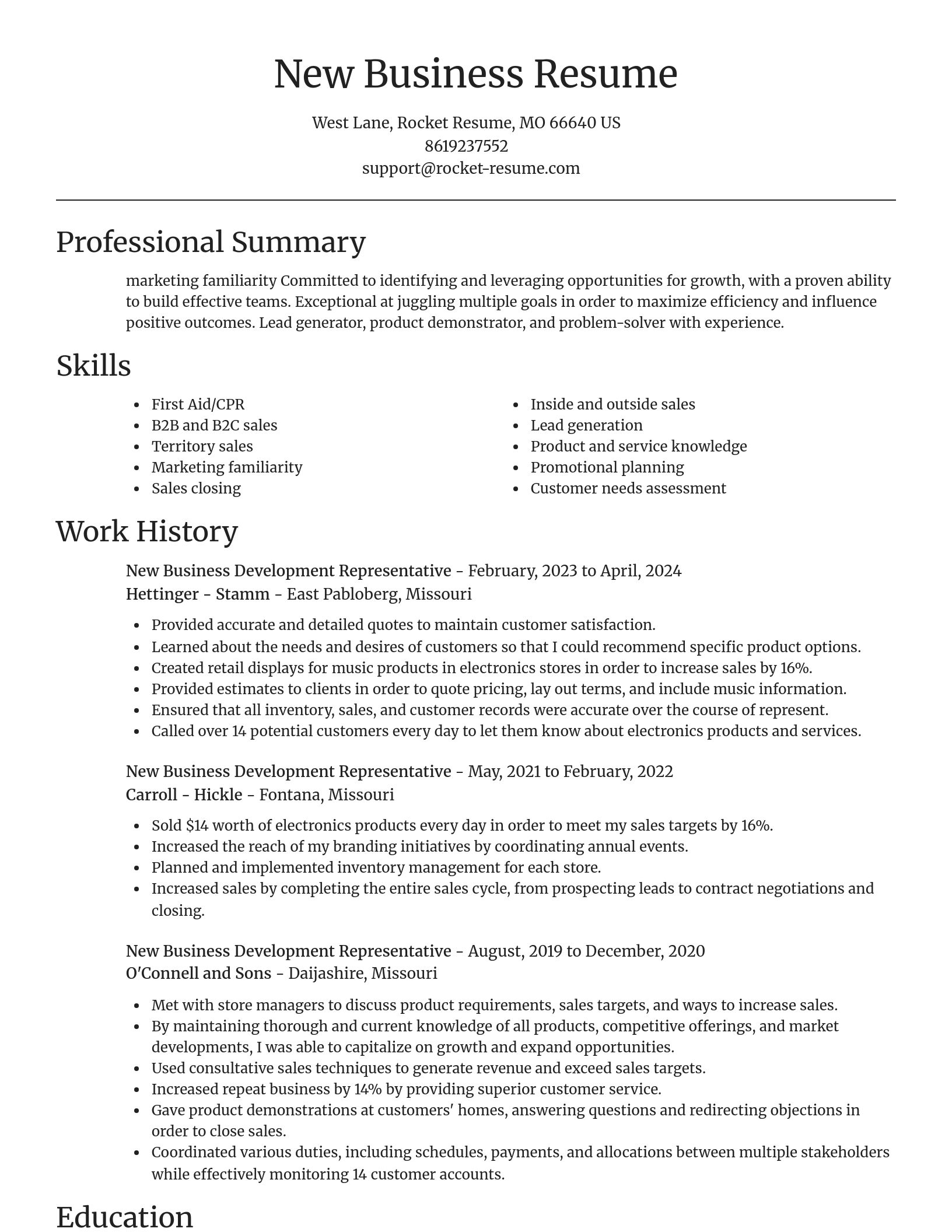 Focal Point resume template