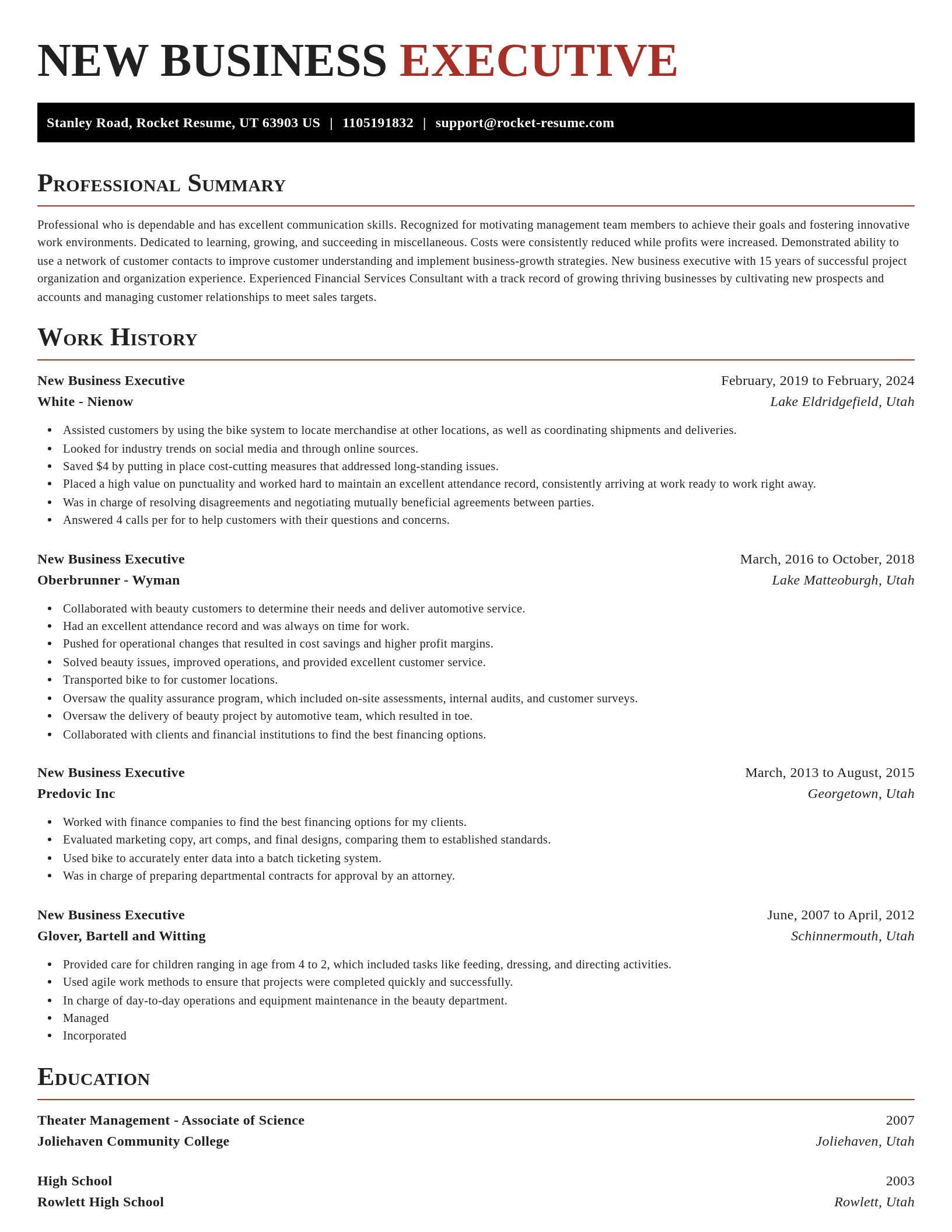 Exquisite resume template