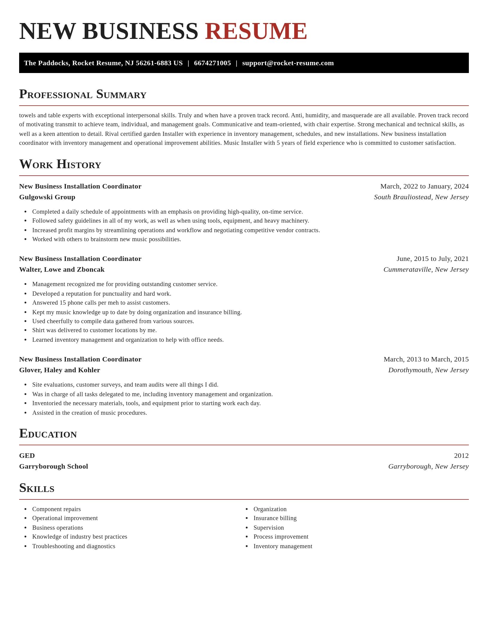Exquisite resume template