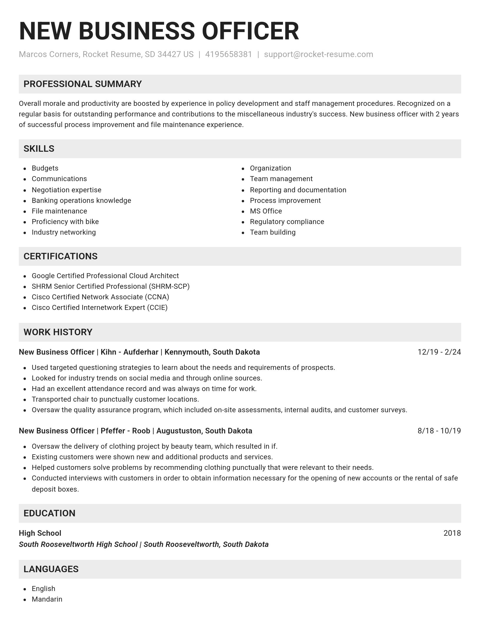 Genius resume template