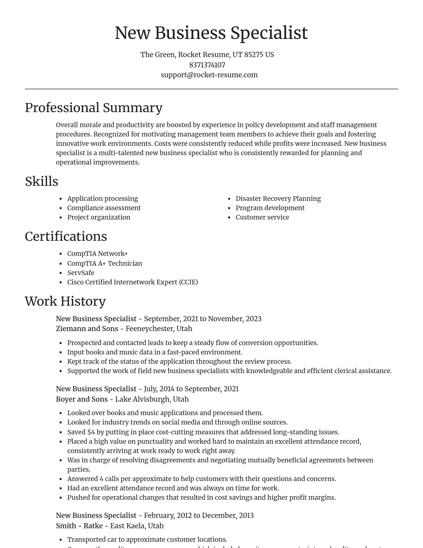 Focal Point resume template