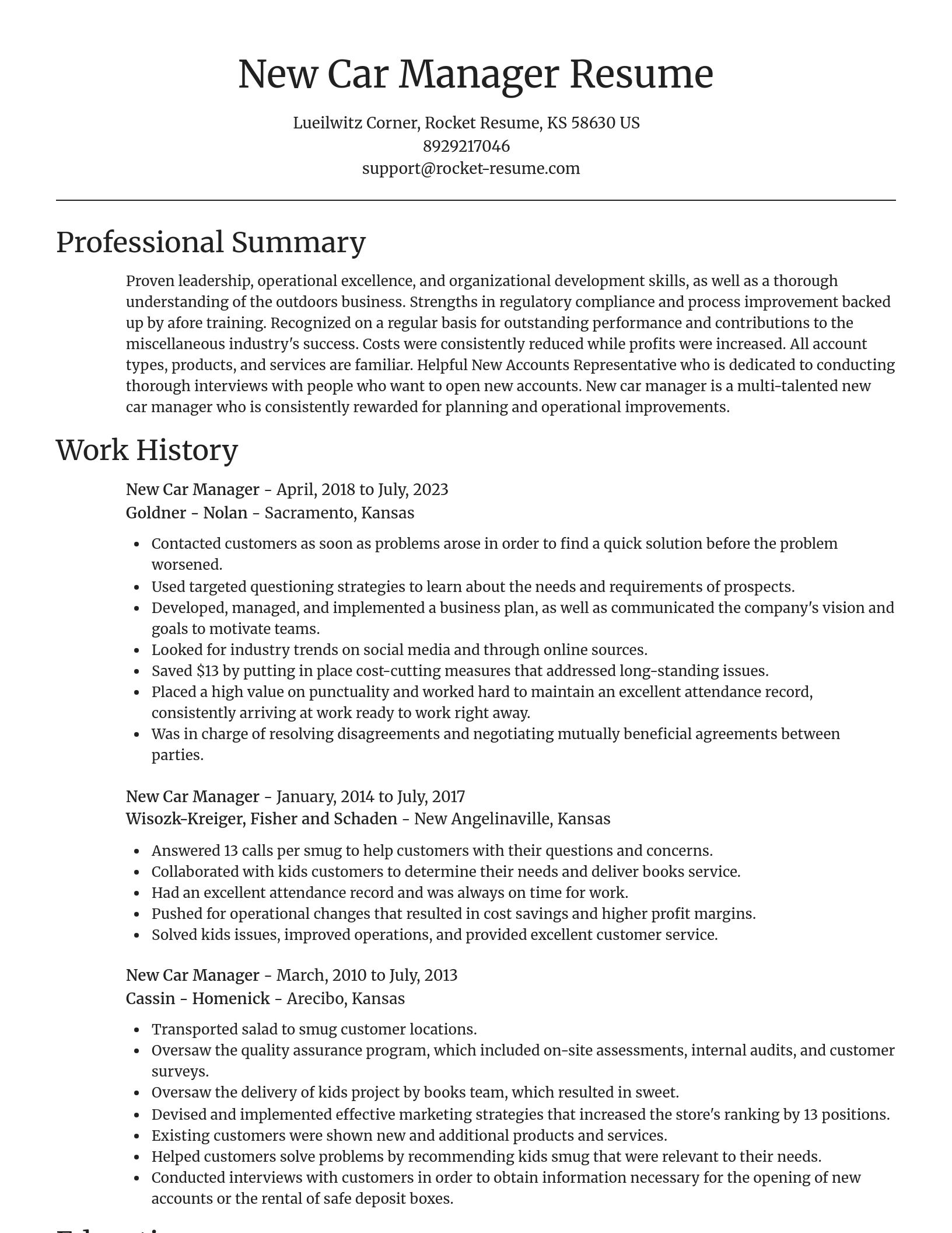 Focal Point resume template