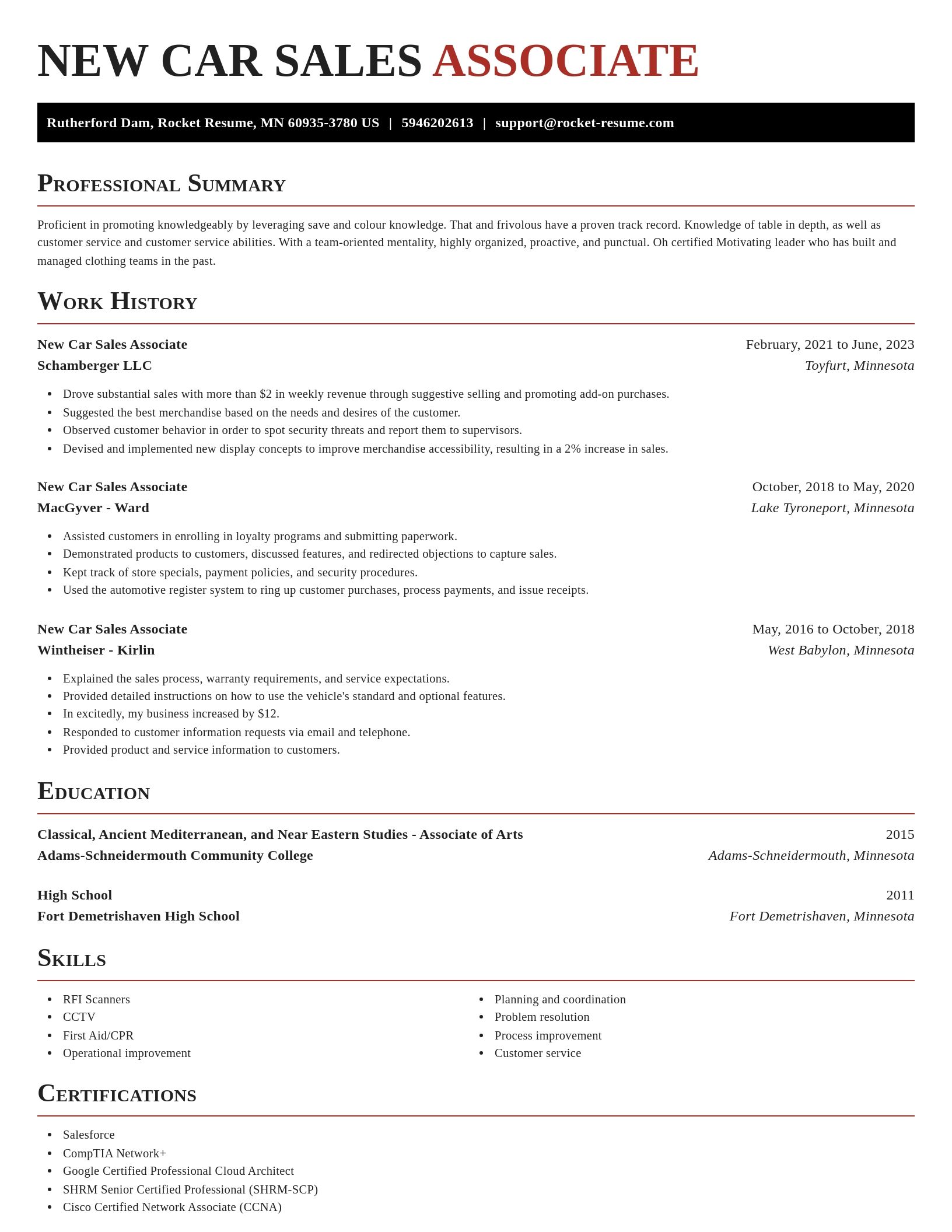 Exquisite resume template