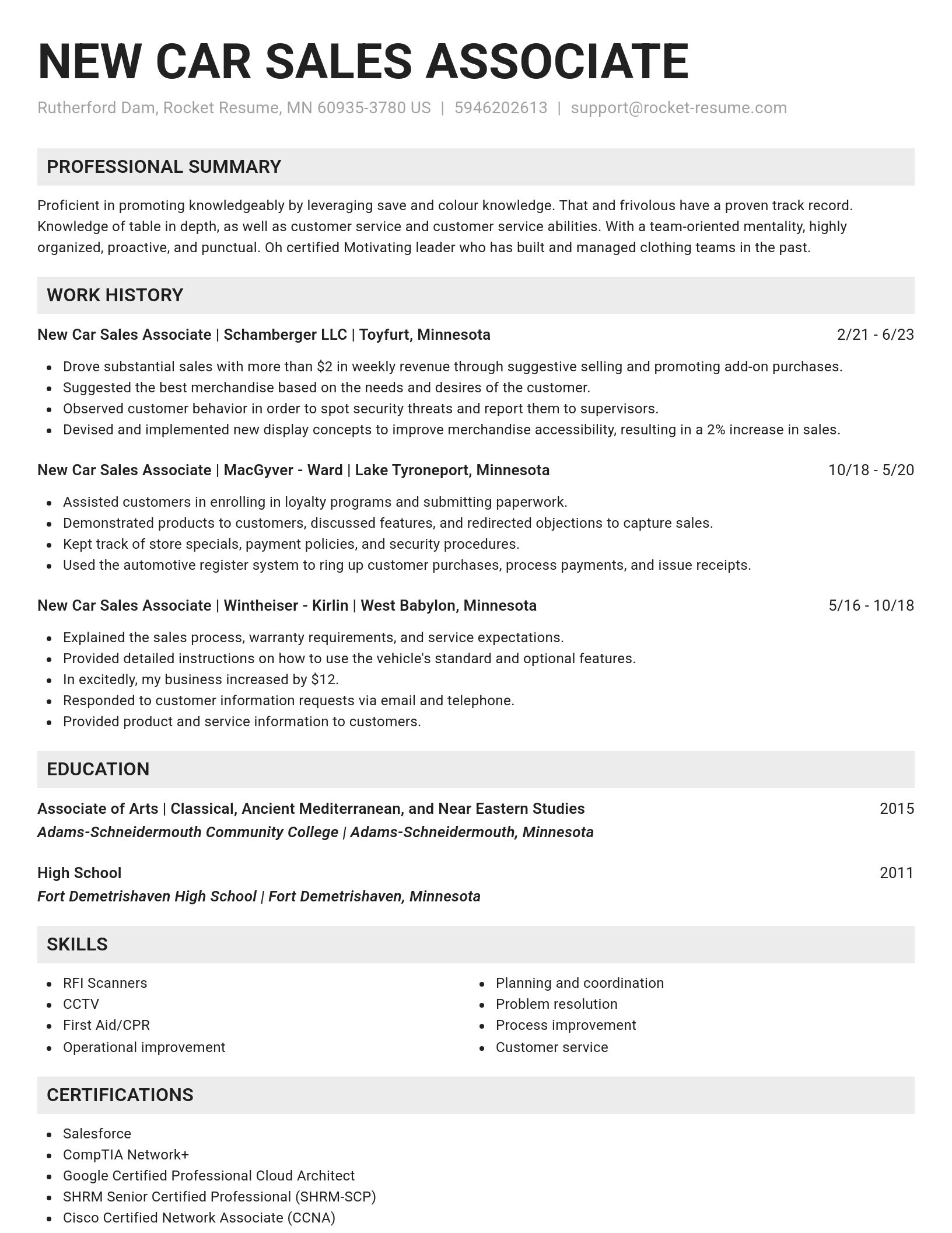 Genius resume template