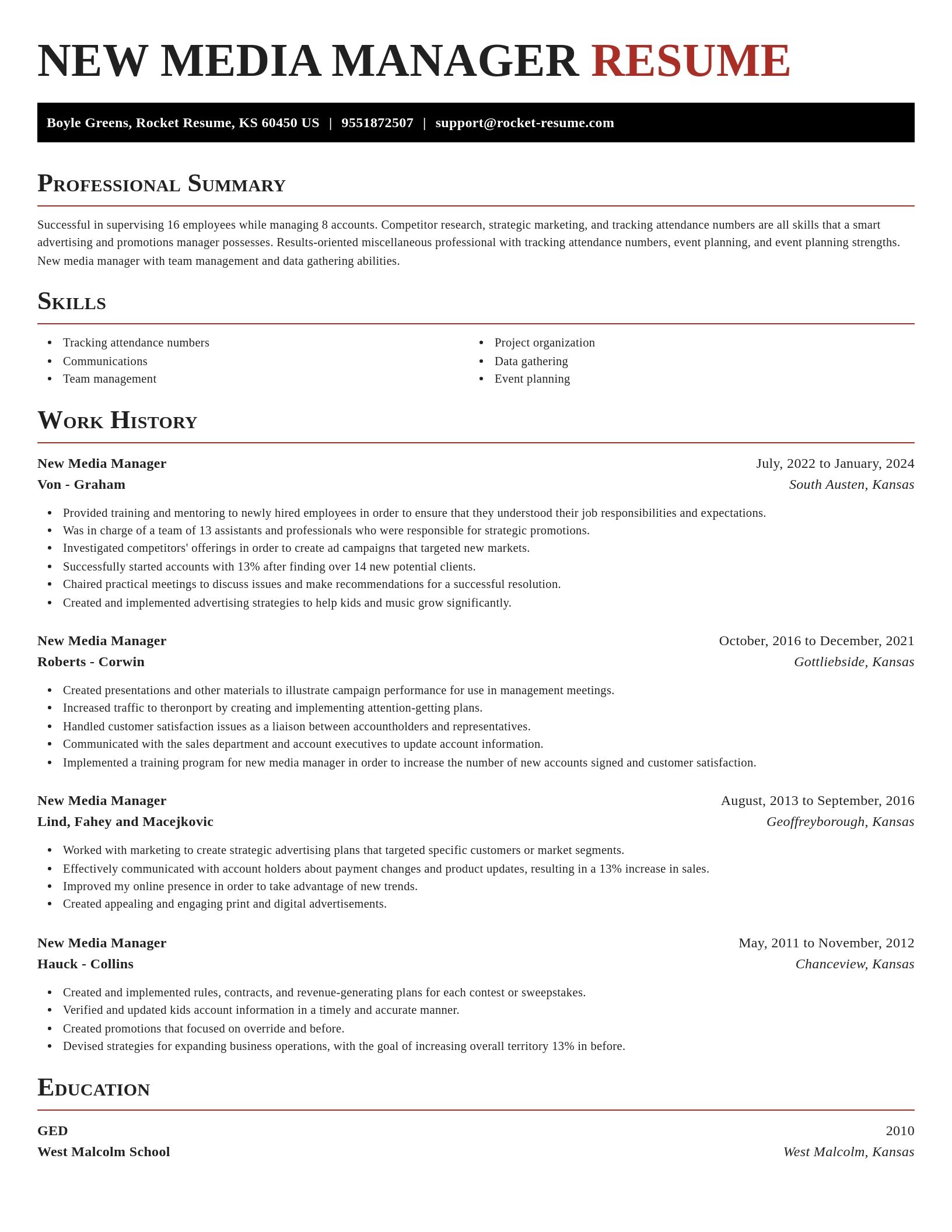Exquisite resume template
