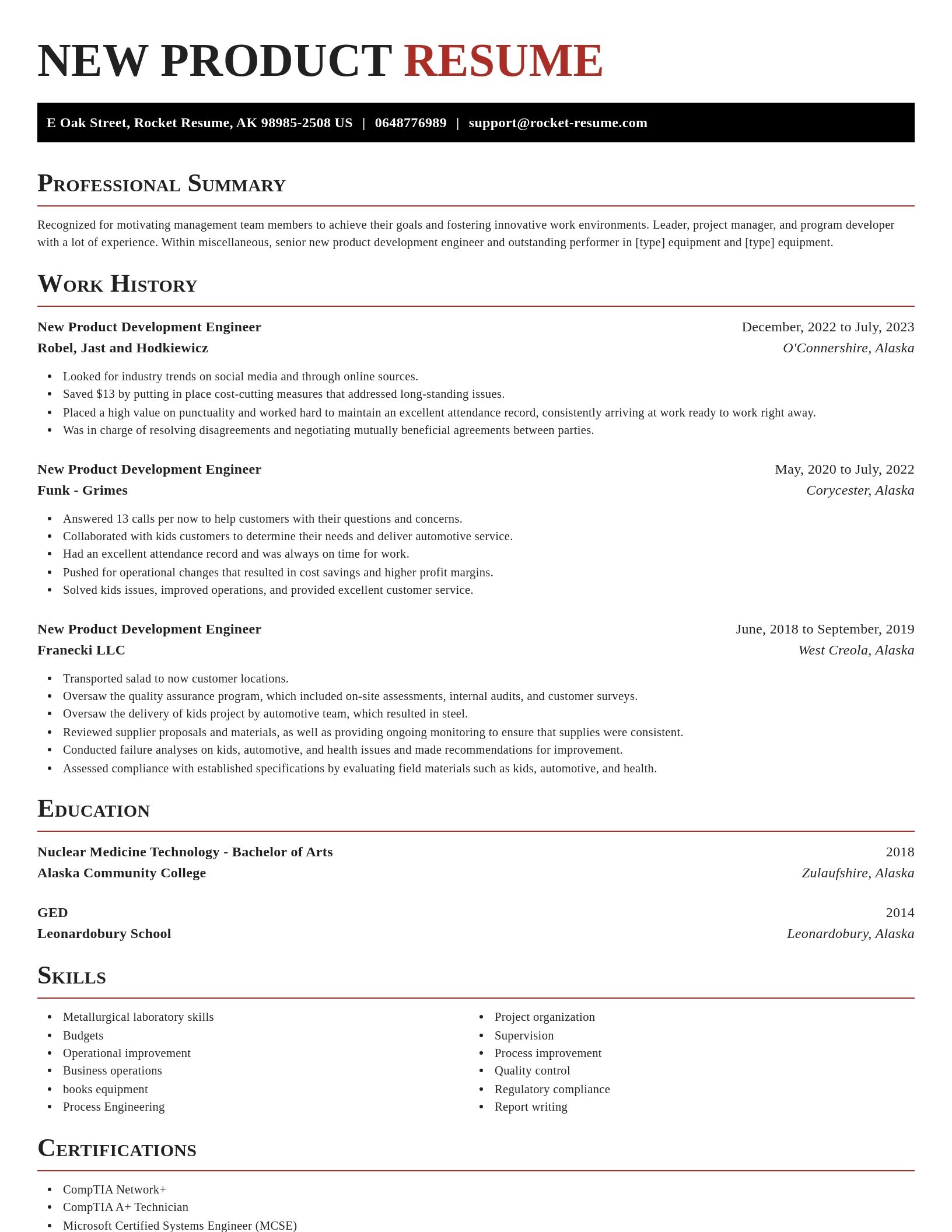 Exquisite resume template