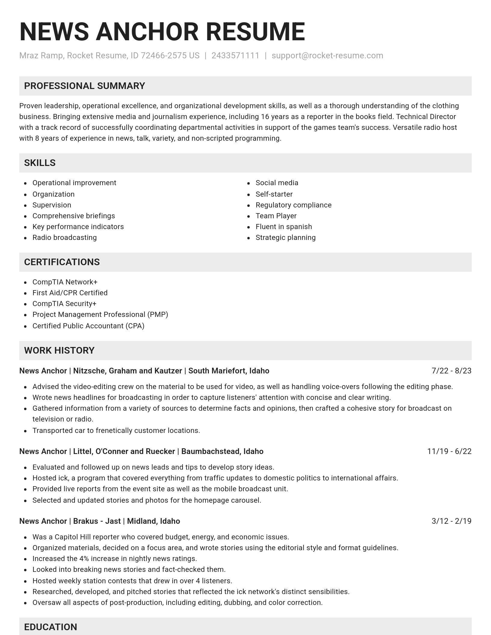 Genius resume template
