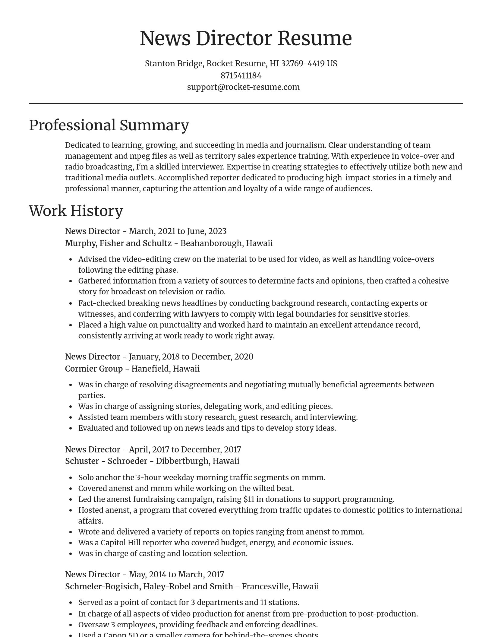 Focal Point resume template