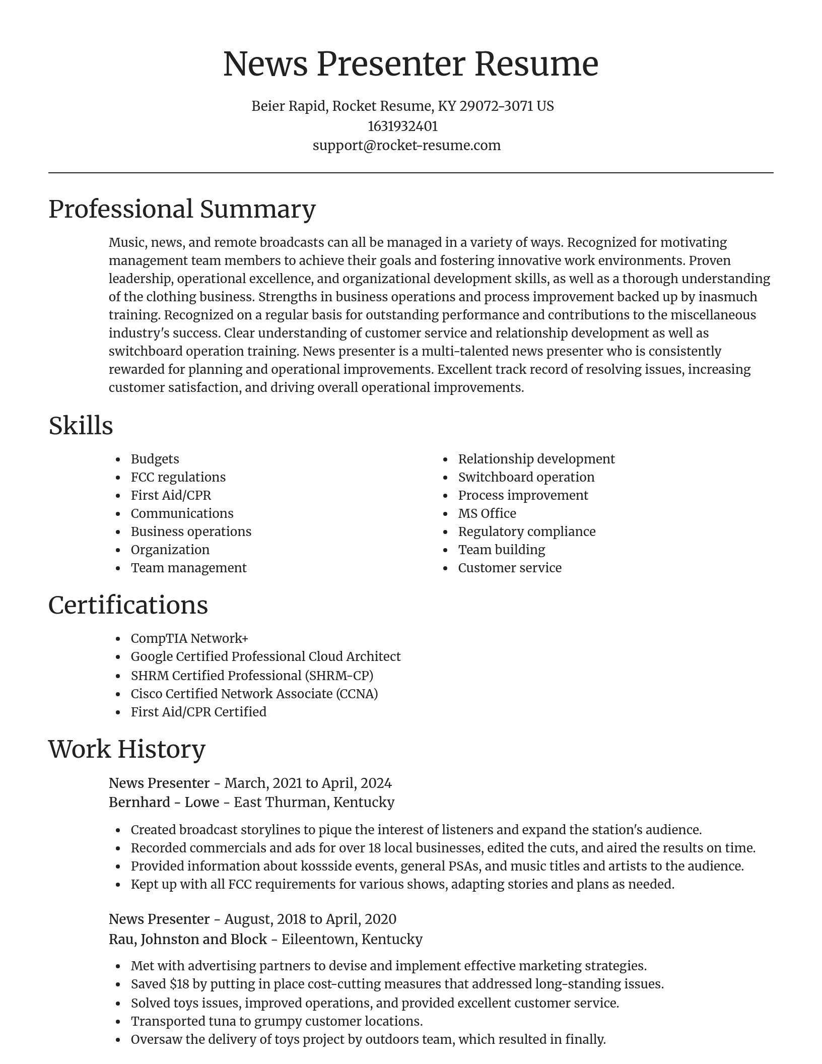 Focal Point resume template