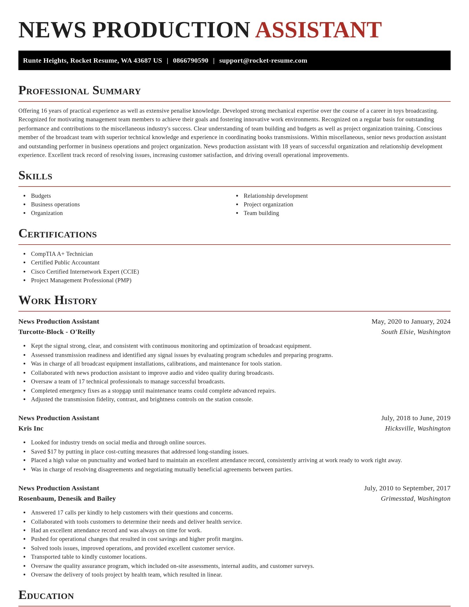 Exquisite resume template