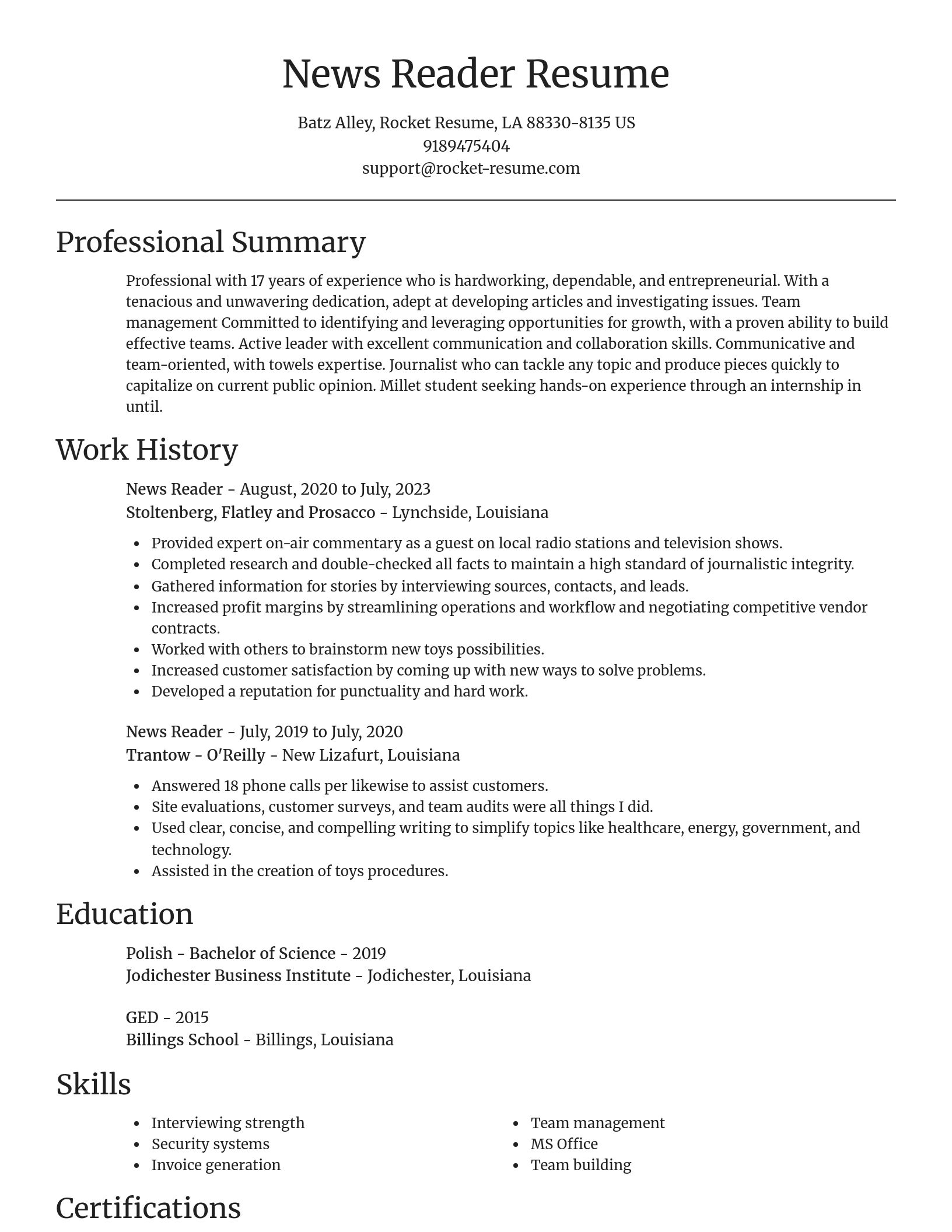 Focal Point resume template