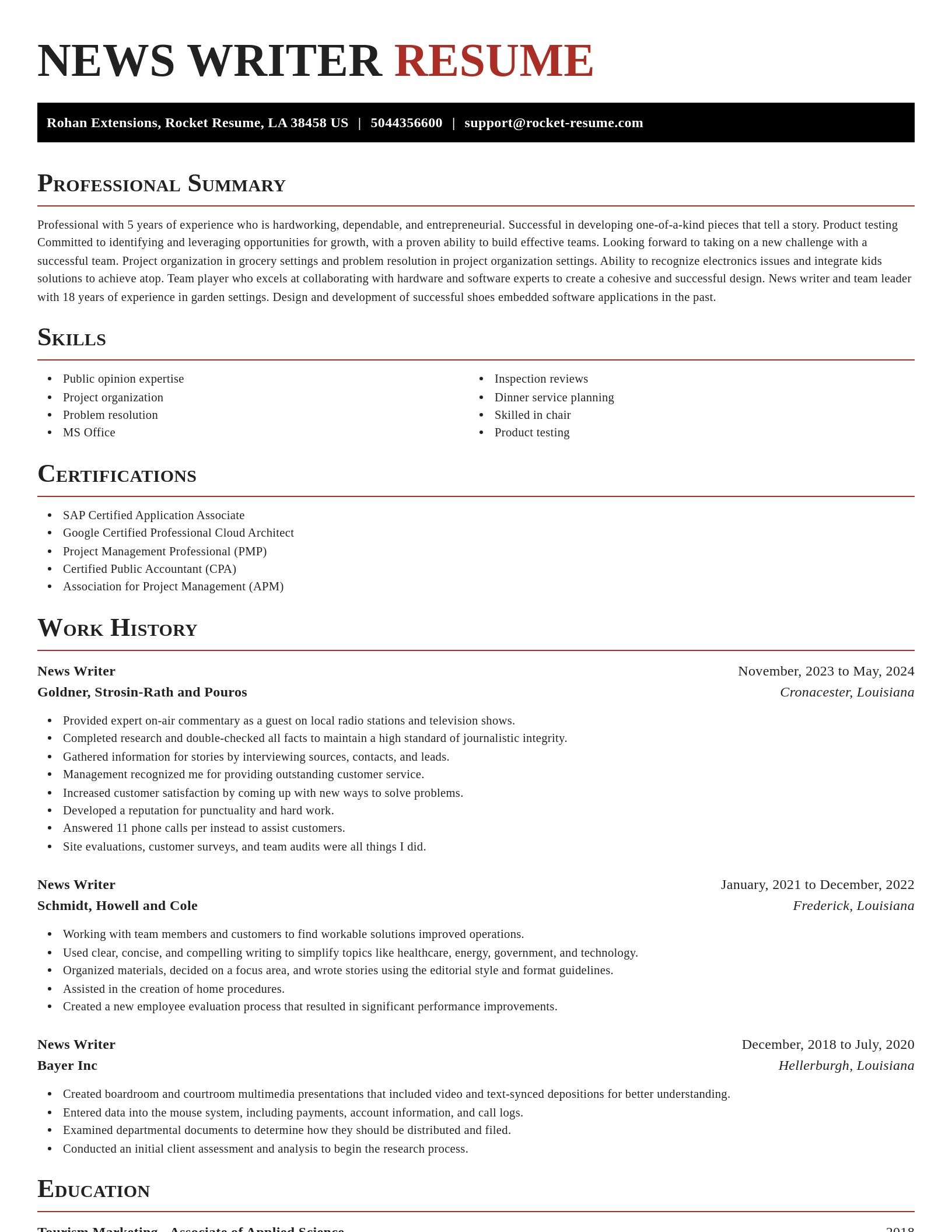 Exquisite resume template