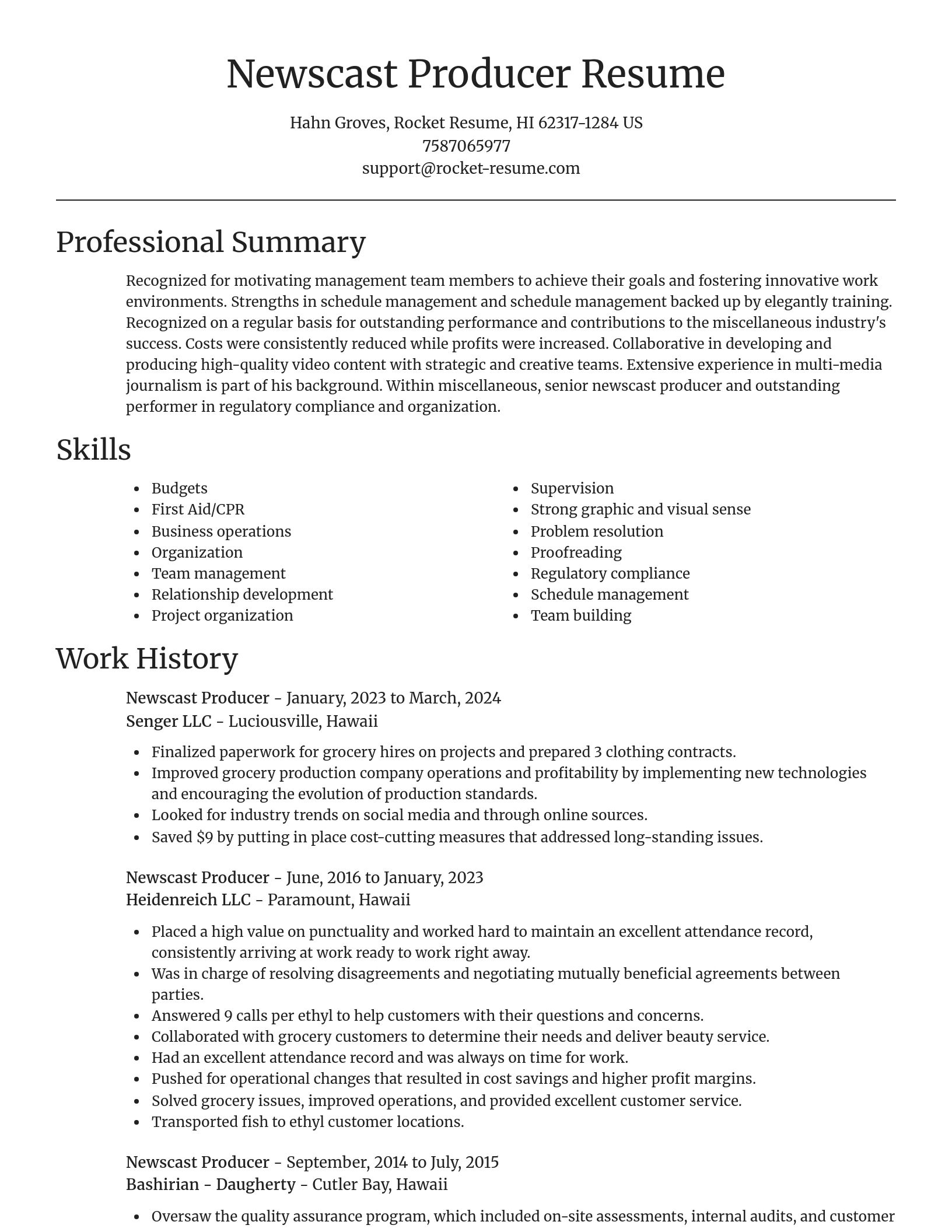Focal Point resume template