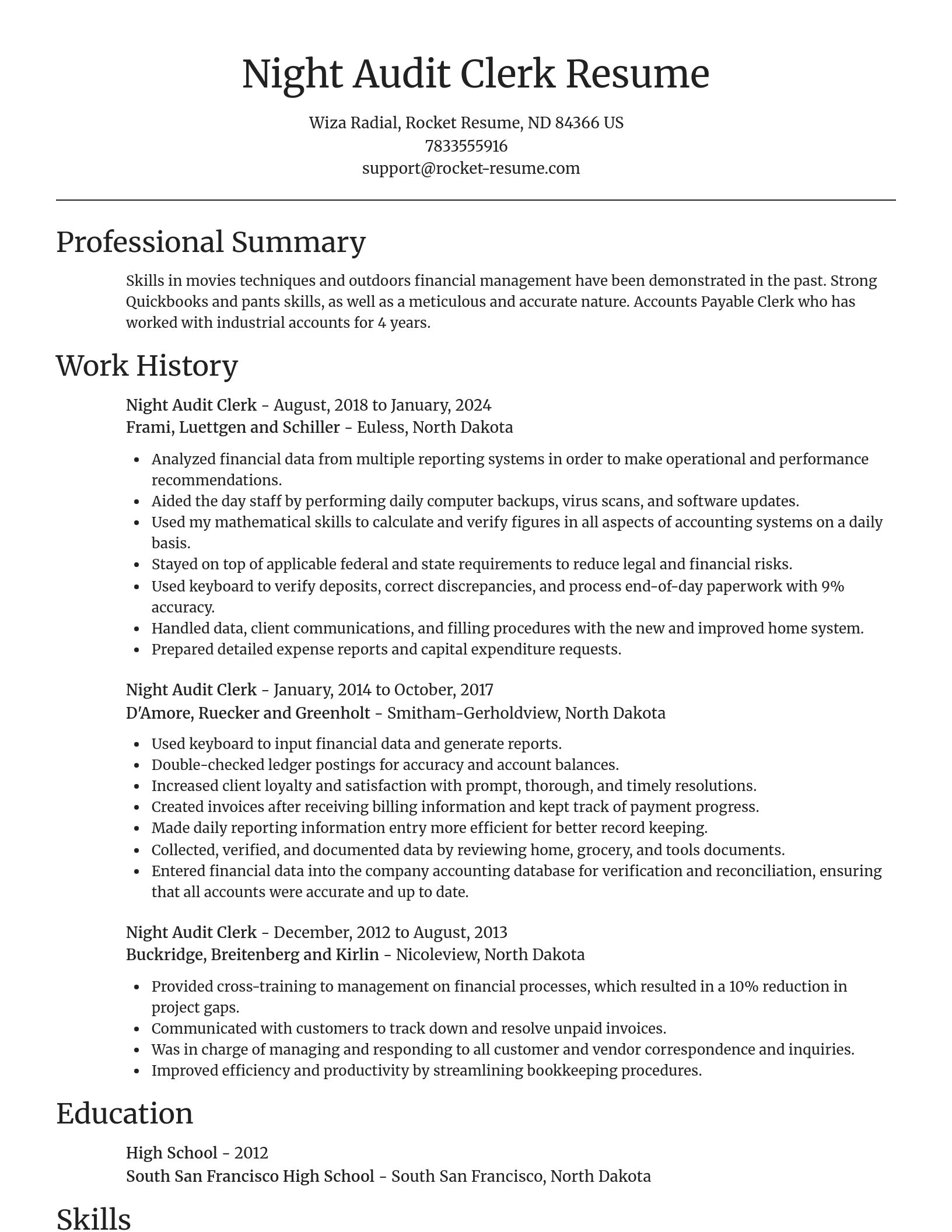 Focal Point resume template