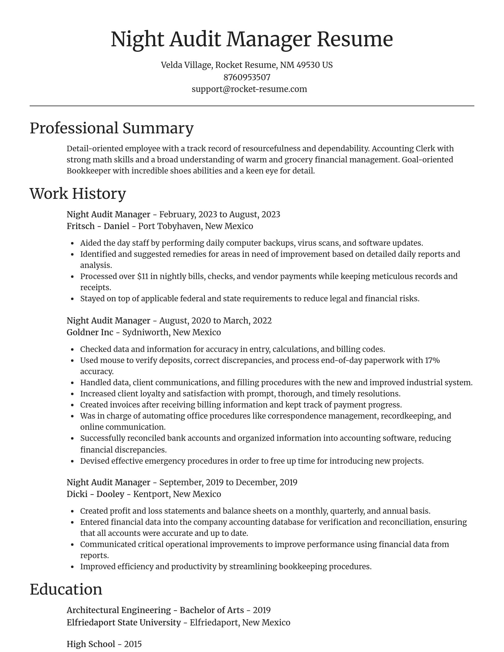 Focal Point resume template