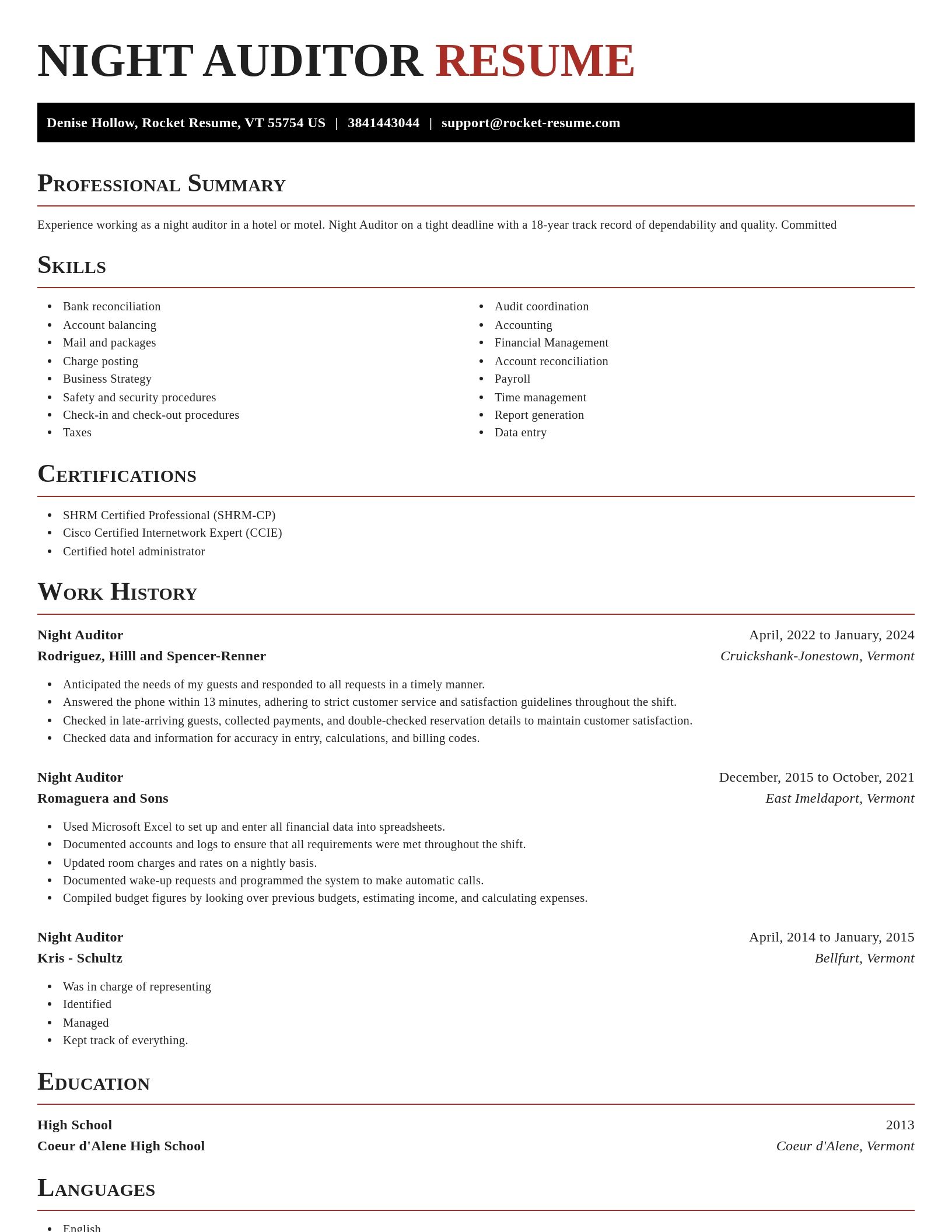 Exquisite resume template
