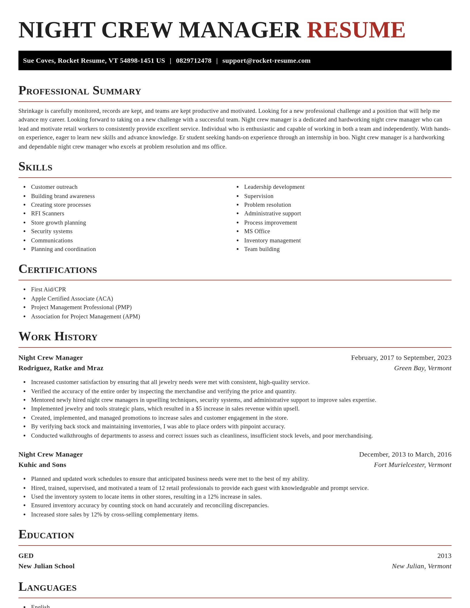 Exquisite resume template